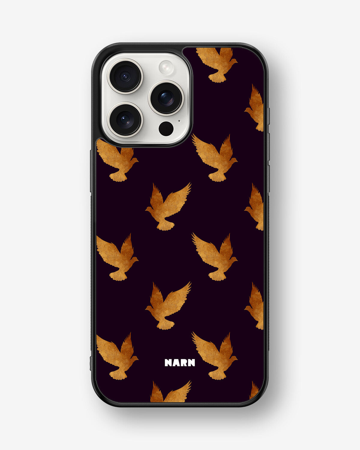 iPhone 15 Pro Max Hard Case – Royal Doves - View 1