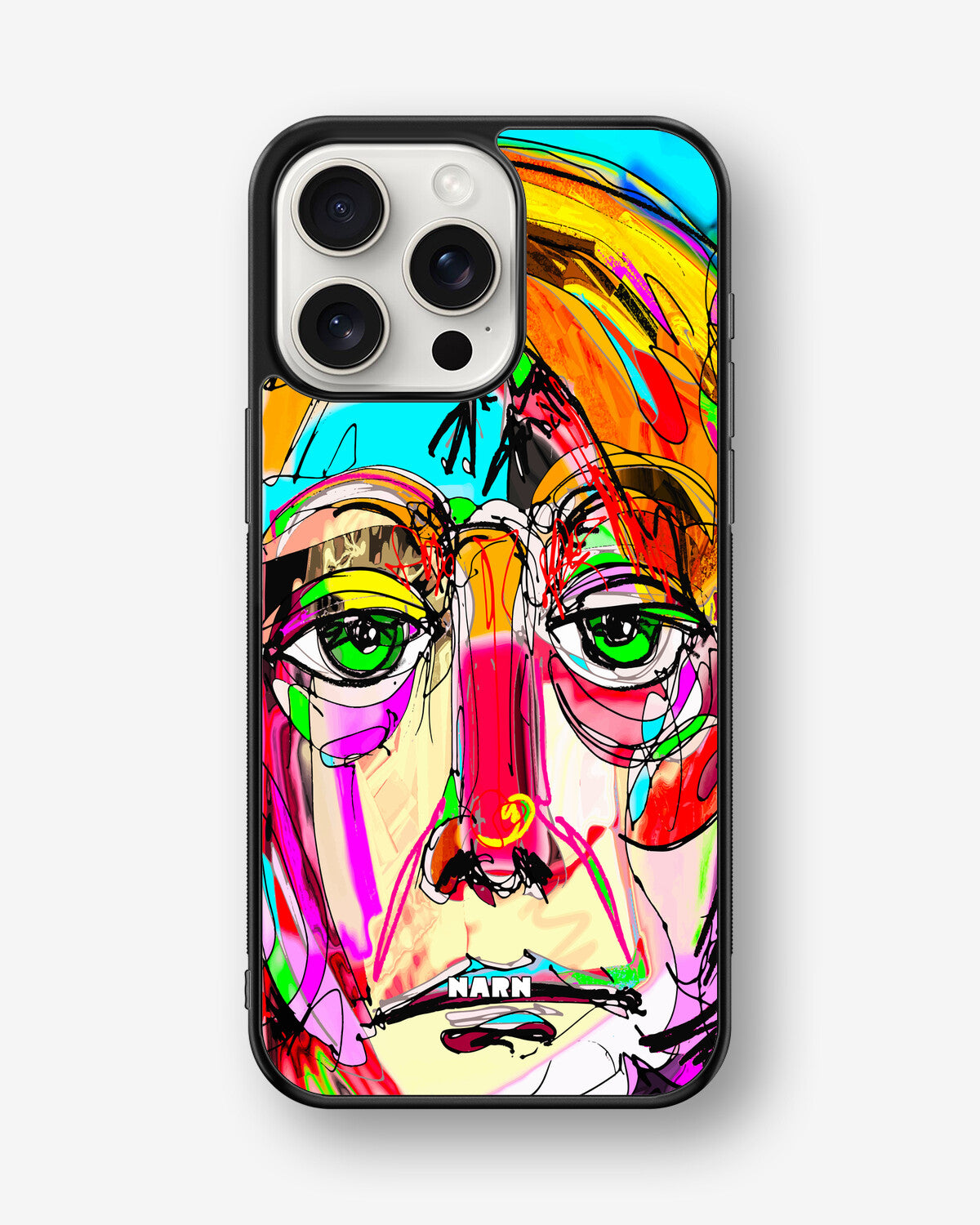 iPhone 15 Pro Max Hard Case – Abstract Portrait - View 1
