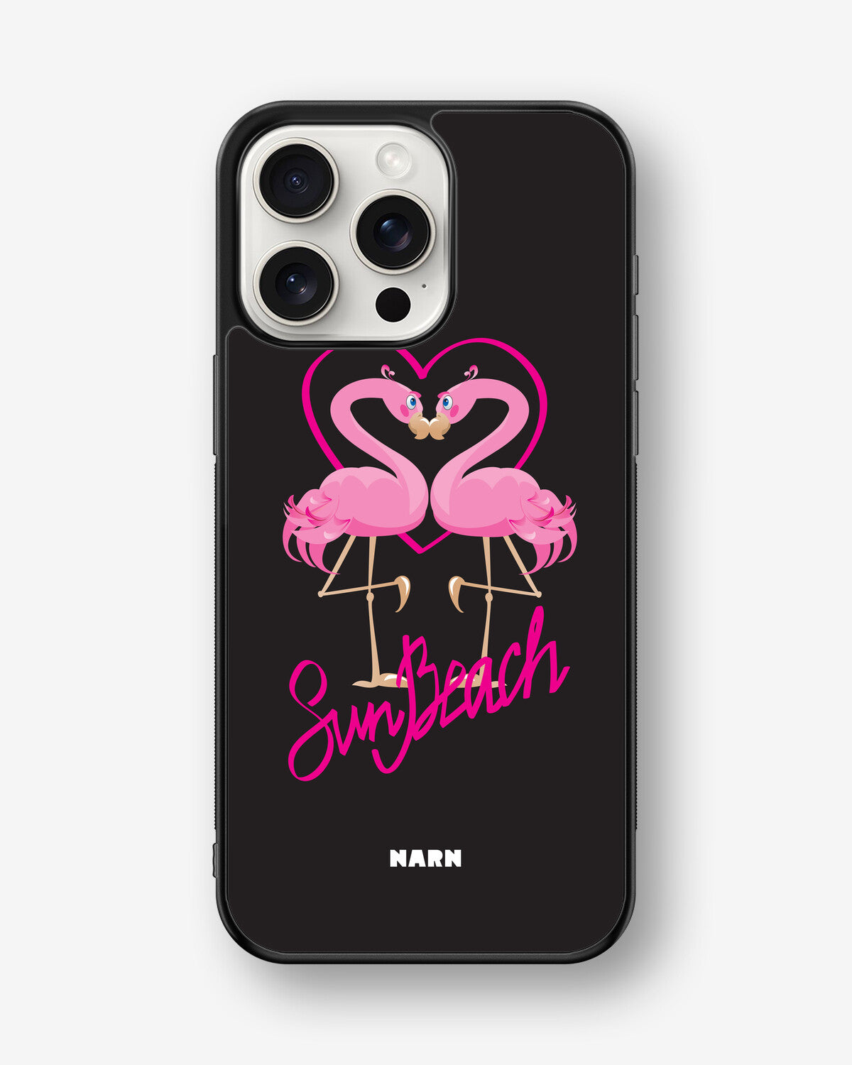 iPhone 15 Pro Max Hard Case – Beach Flamingo - View 1