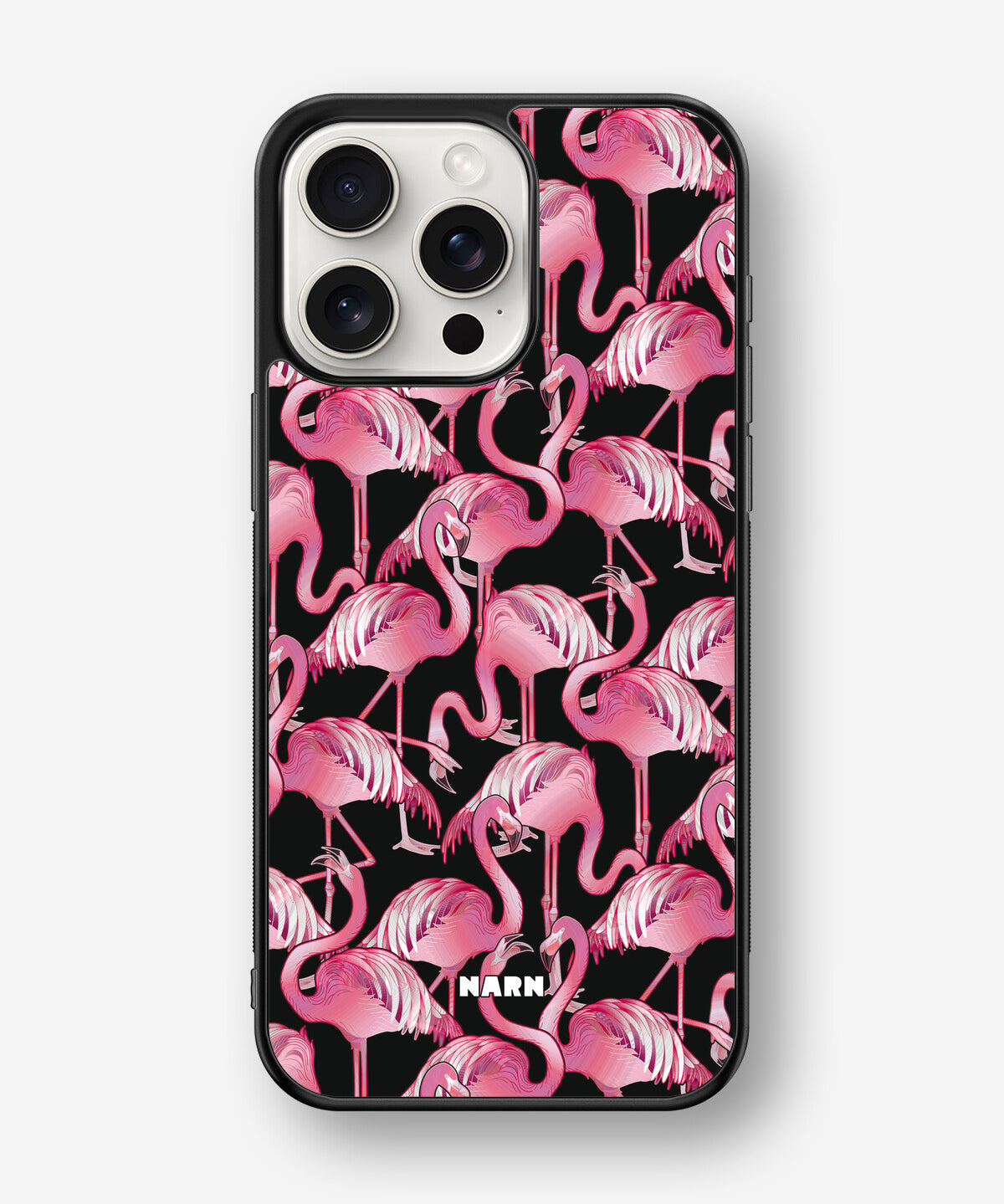 iPhone 15 Pro Max Hard Case – Flamingos - View 1