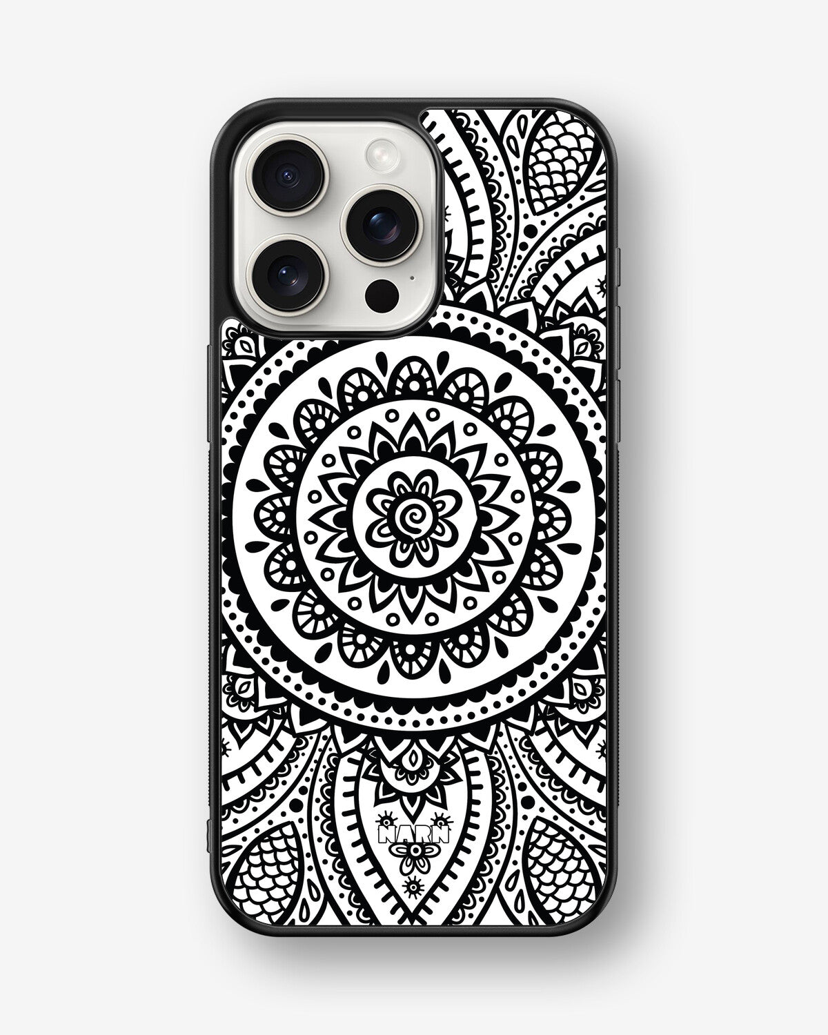 iPhone 15 Pro Max Hard Case – Henna Mandala - View 1