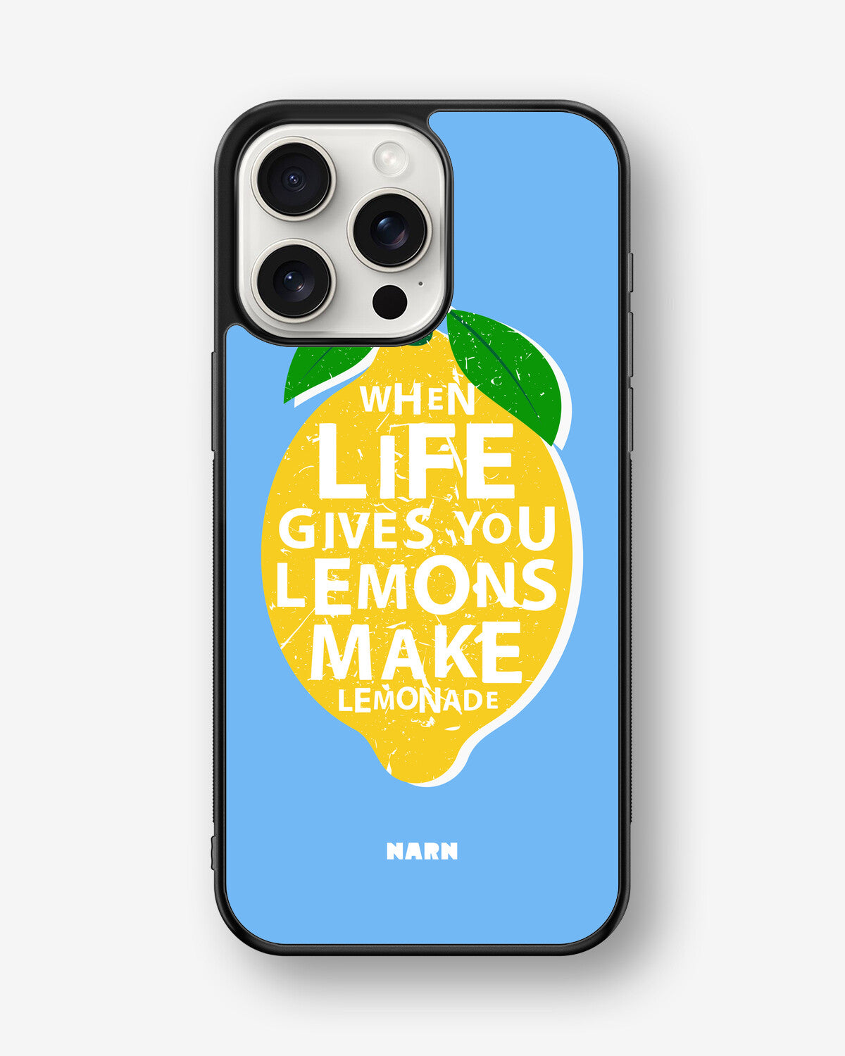 iPhone 15 Pro Max Hard Case – Lemon Quote - View 1