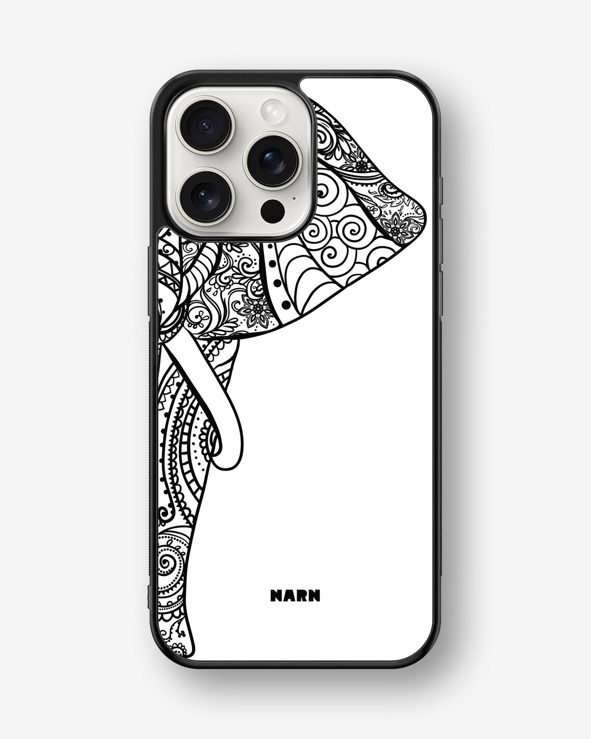 iPhone 15 Pro Max Hard Case – Mandala Elephant - View 1