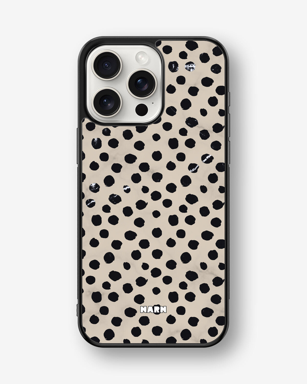 iPhone 15 Pro Max Hard Case – Marble Dots - View 1