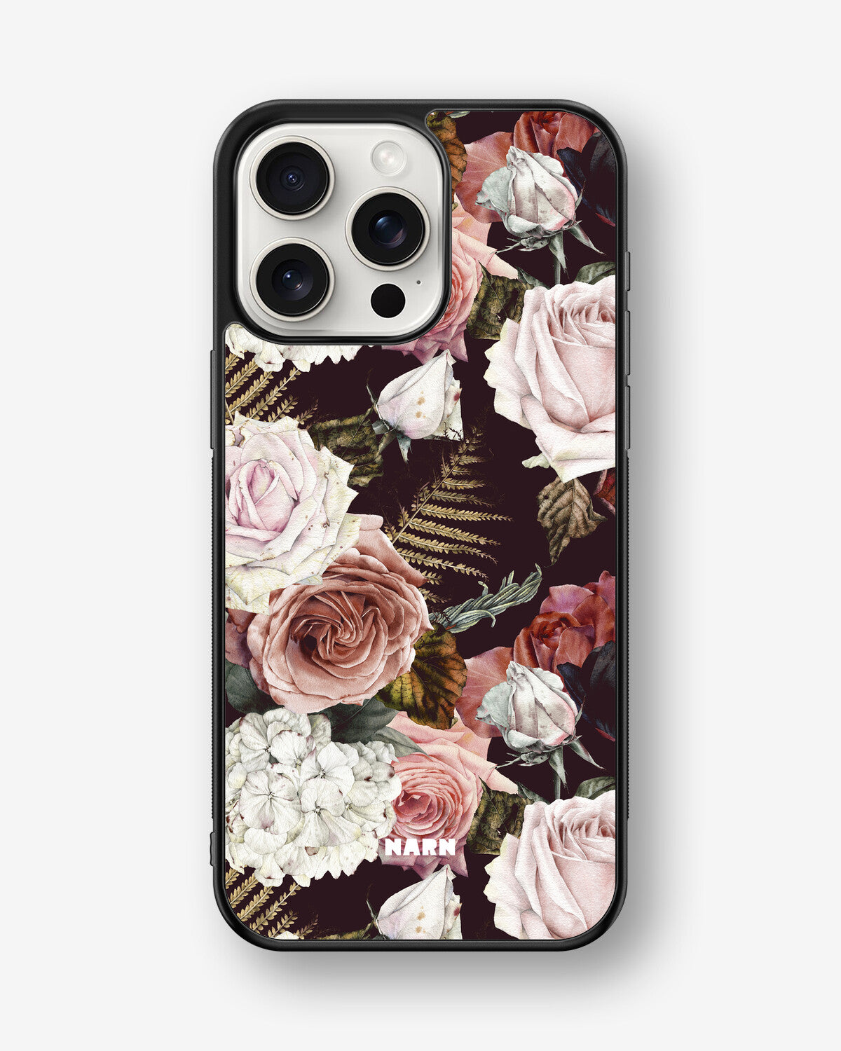 iPhone 15 Pro Max Hard Case – Midnight Roses - View 1