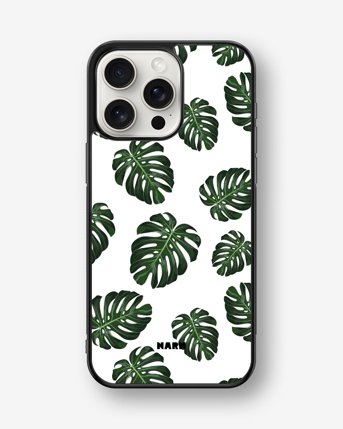 iPhone 15 Pro Max Hard Case – Monstera Pattern - View 1