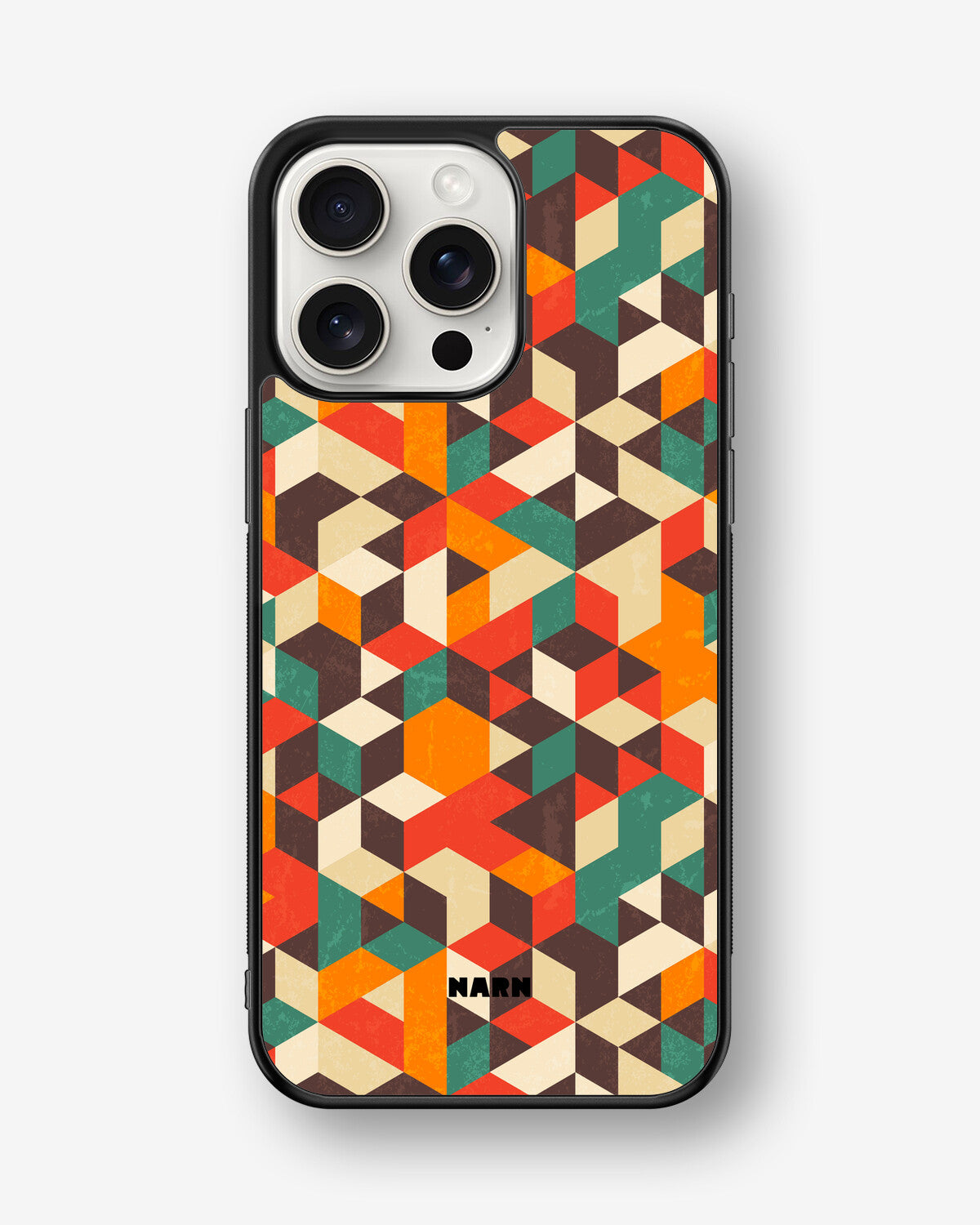 iPhone 15 Pro Max Hard Case – Retro Geometric - View 1