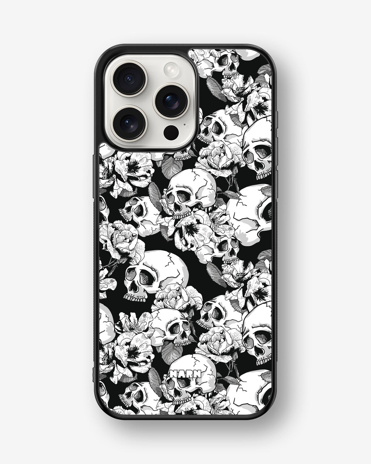 iPhone 15 Pro Max Hard Case – Skull Garden - View 1