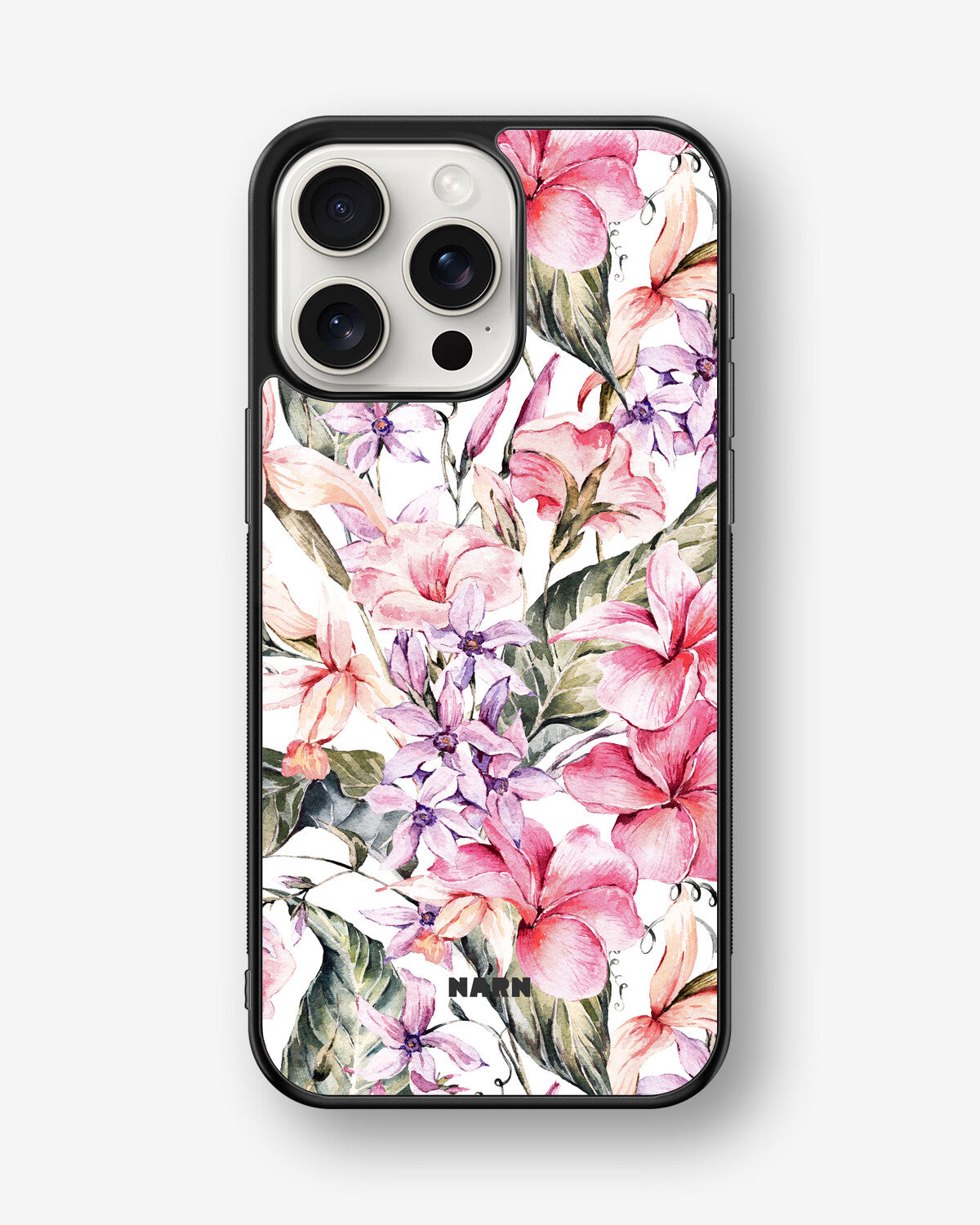 iPhone 15 Pro Max Hard Case – Watercolor Flowers - View 1