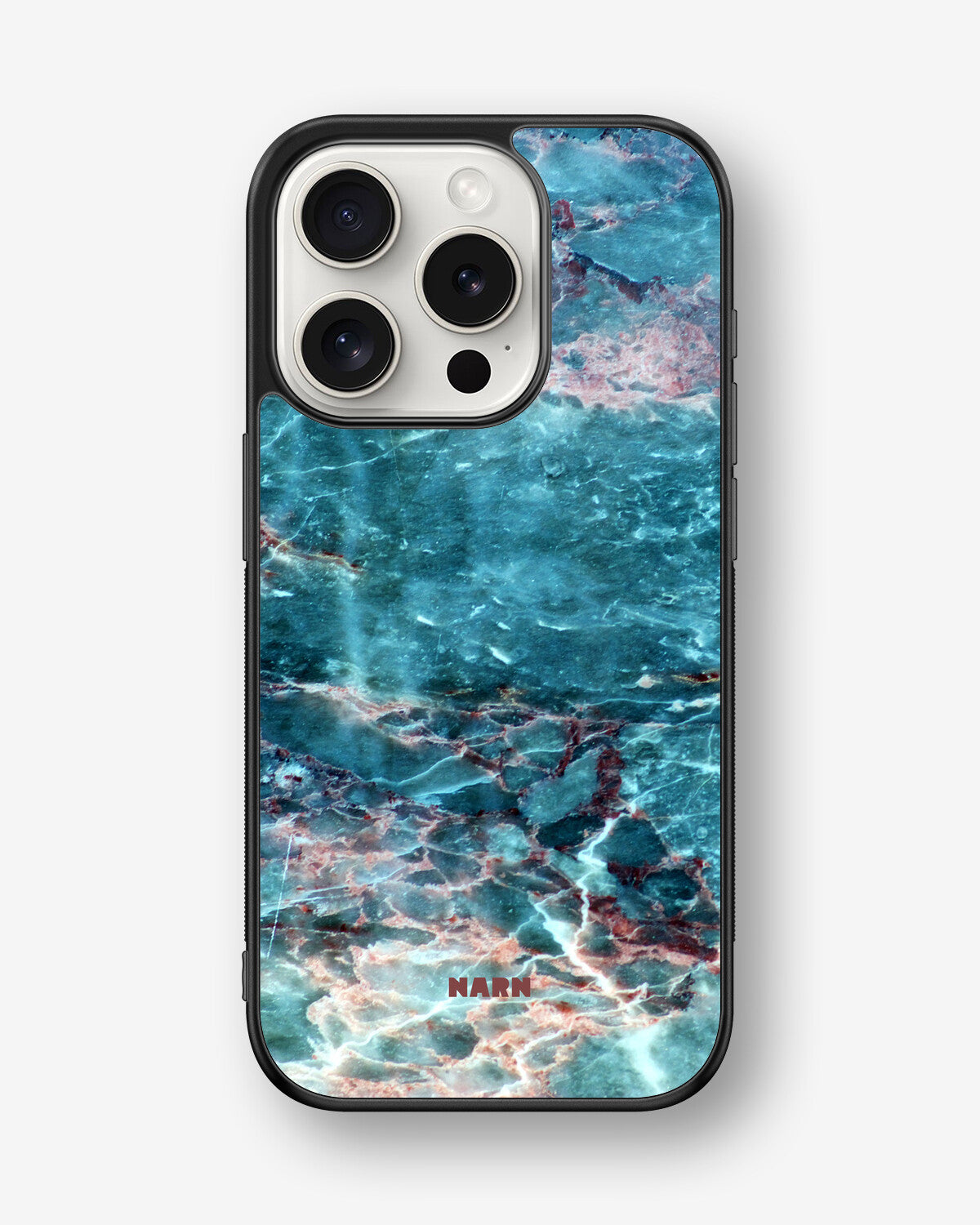 iPhone 15 Pro Hard Case – Icy Marble - View 1