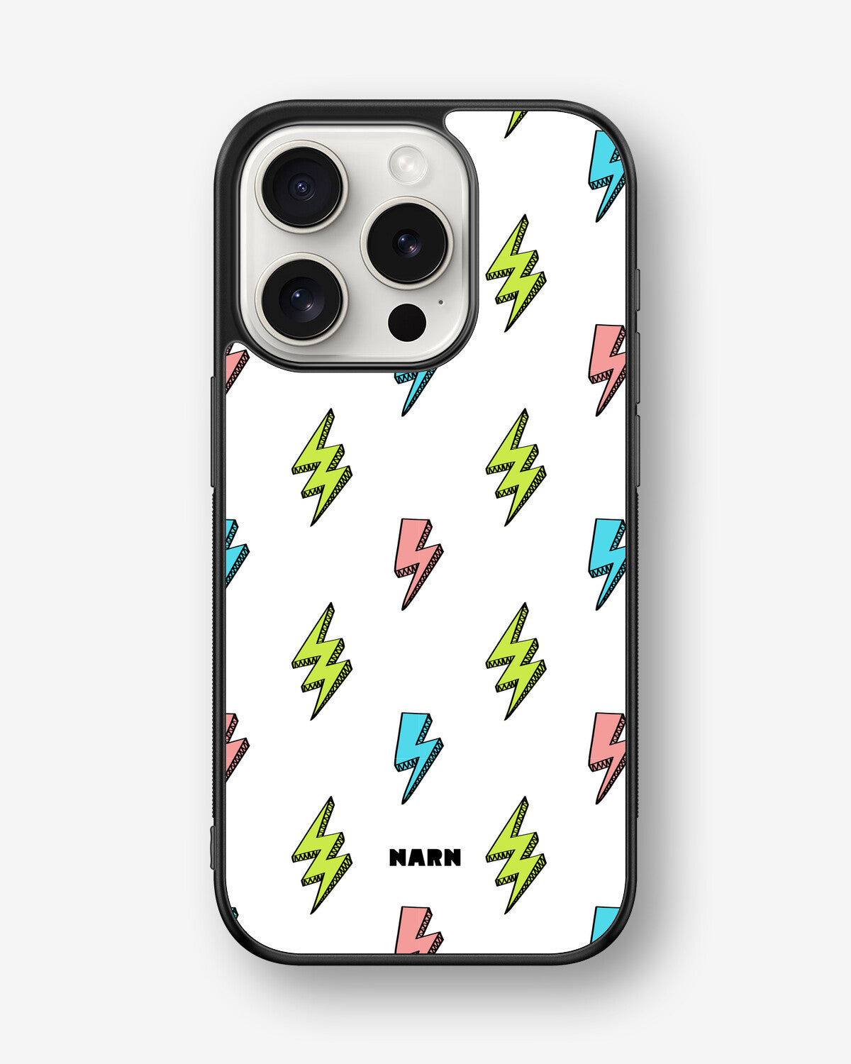 iPhone 15 Pro Hard Case – Lightning Bolts - View 1