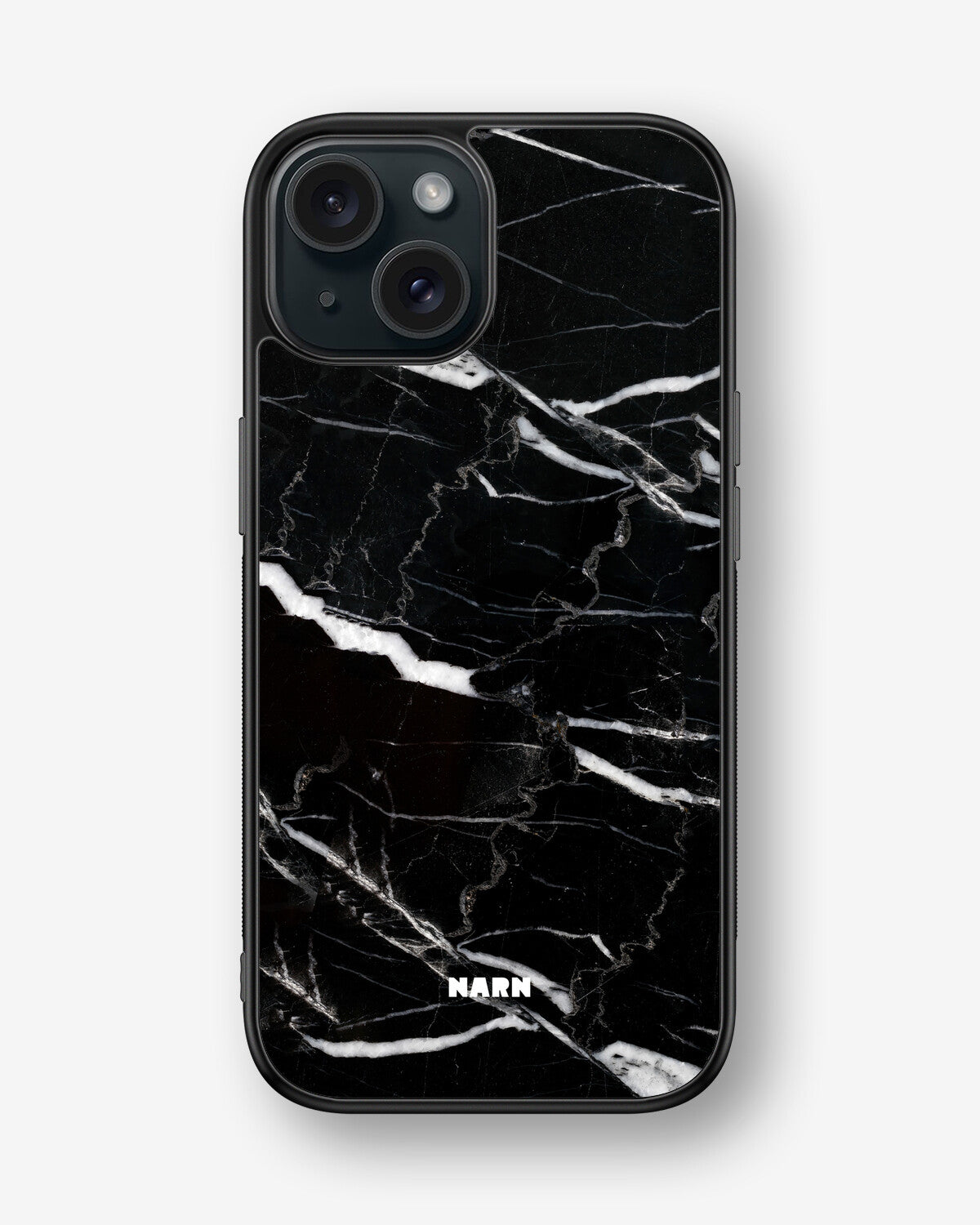 iPhone 15 Hard Case – Black Marble - View 1