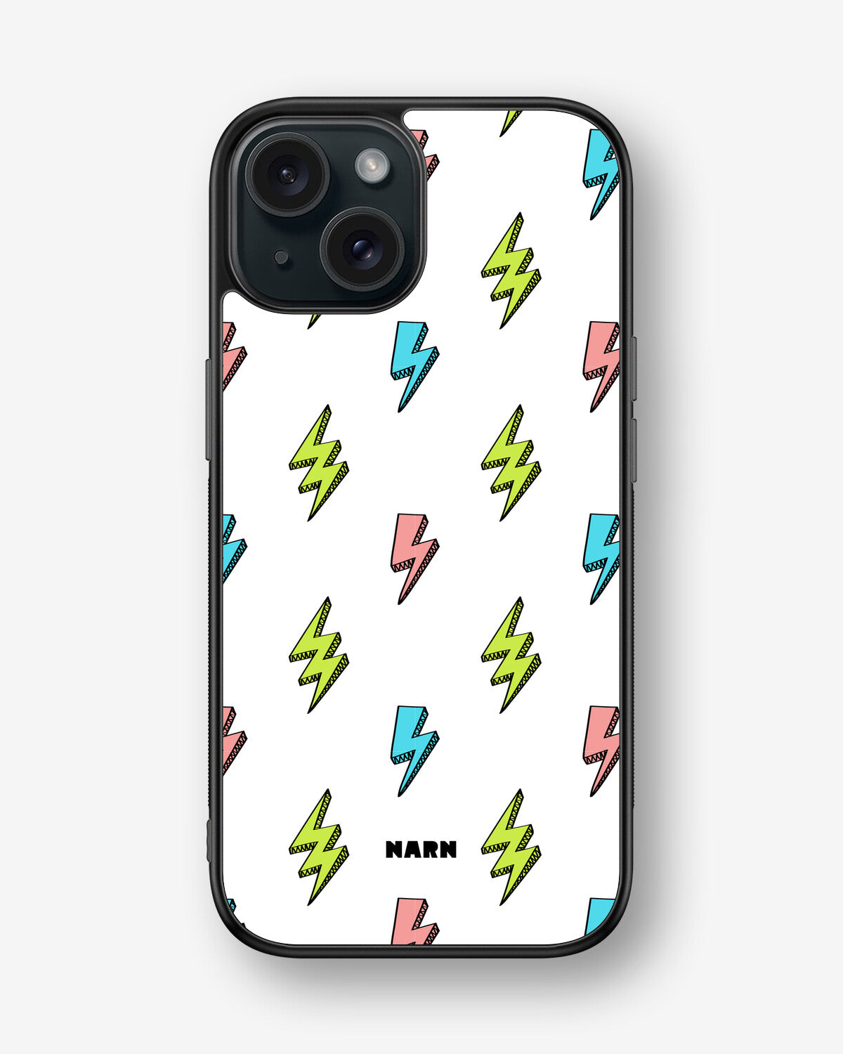 iPhone 15 Hard Case – Lightning Bolts - View 1