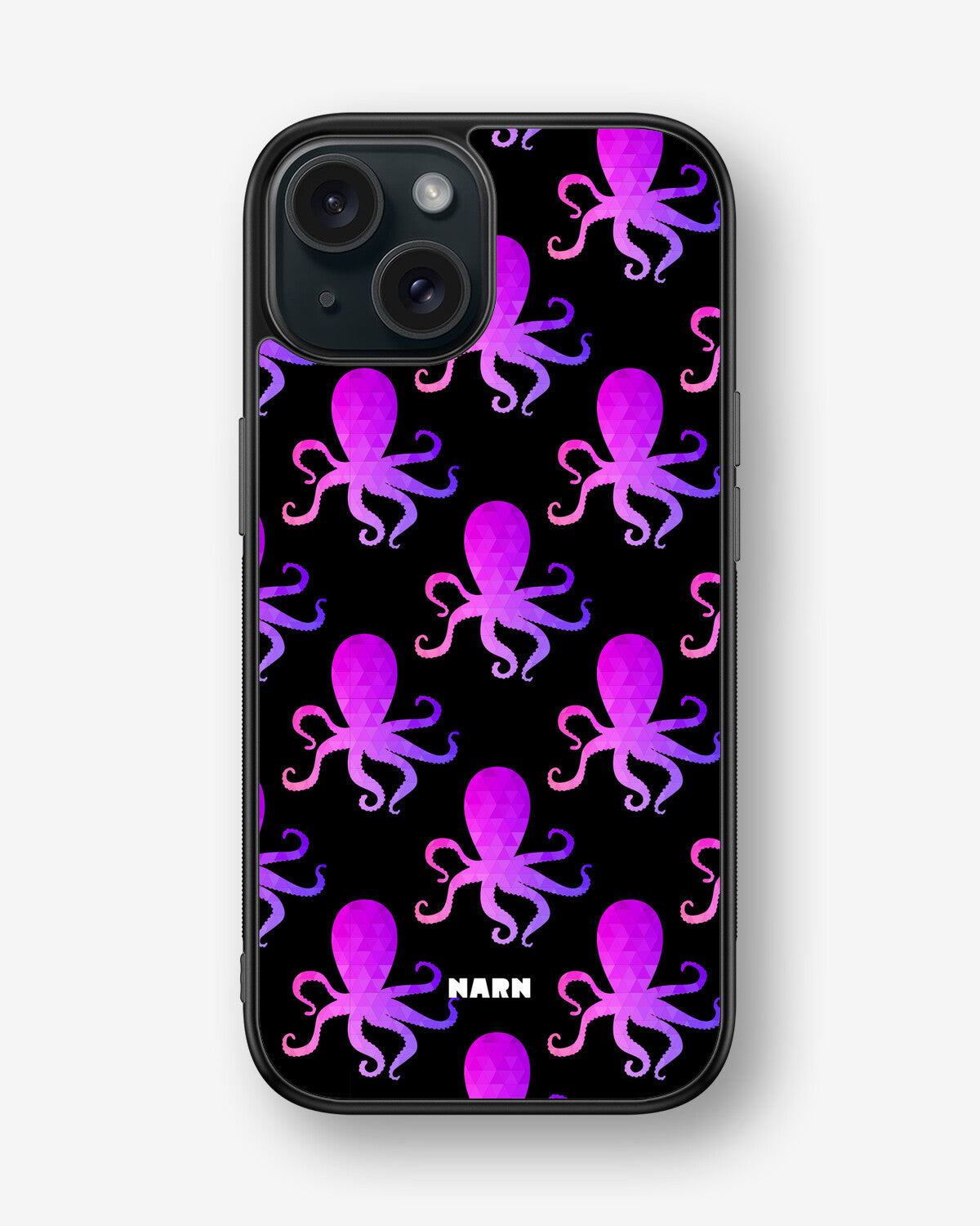 iPhone 15 Hard Case – Octopus Pattern - View 1