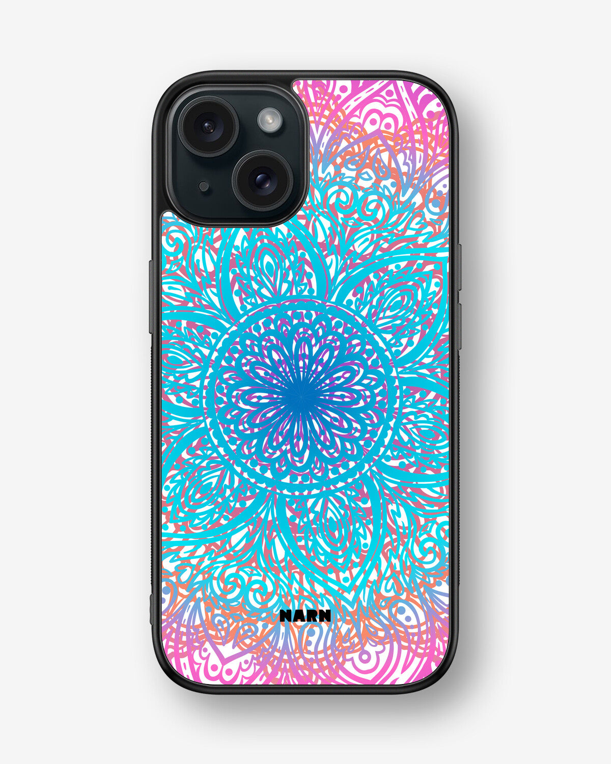 iPhone 15 Hard Case – Pastel Mandala - View 1