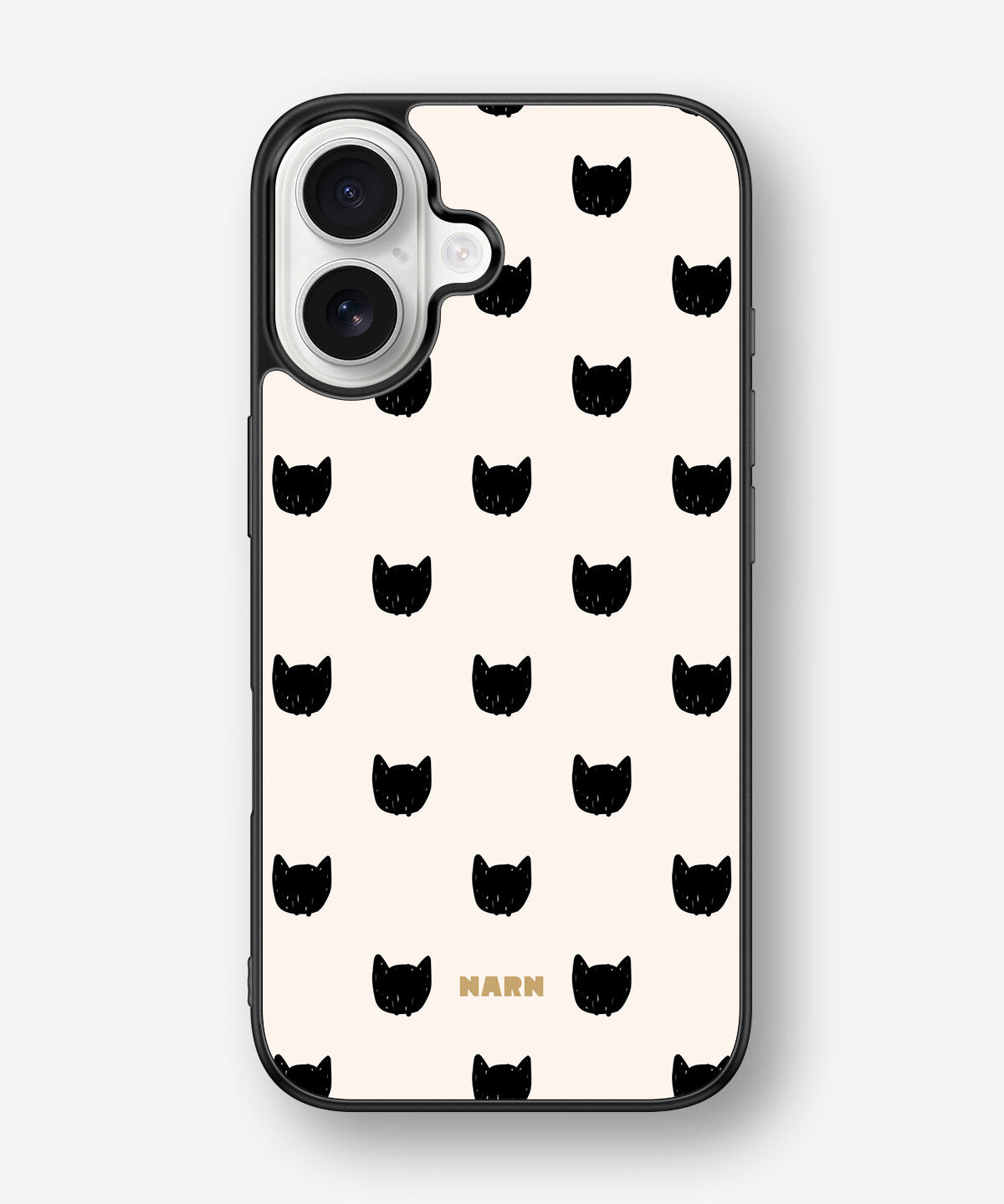 iPhone 16 Hard Case – Kitty Dots - View 1