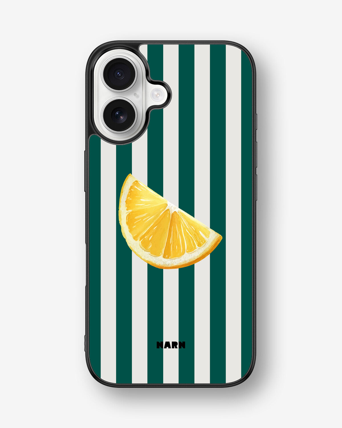 iPhone 16 Hard Case – Lemon Stripes - View 1