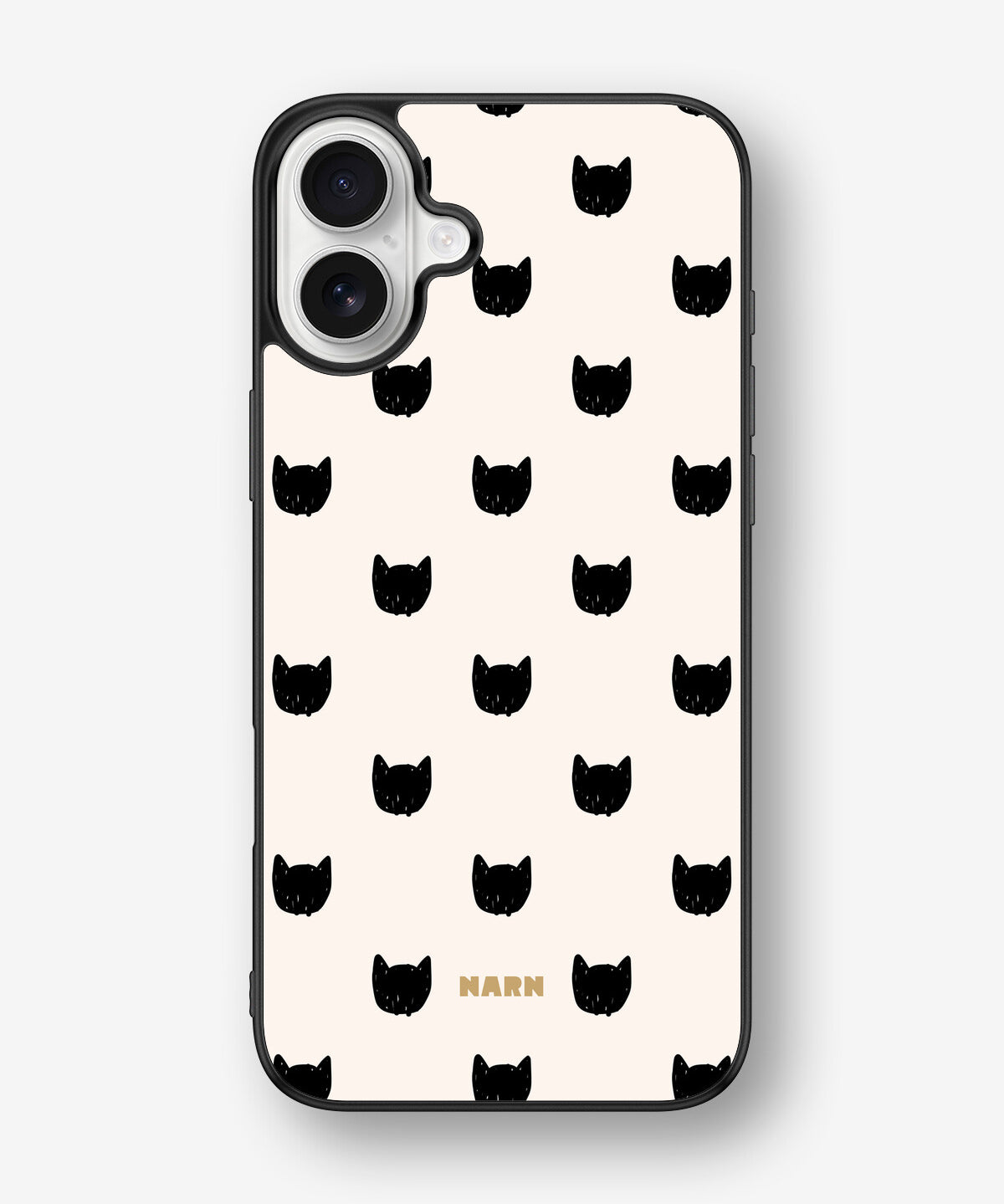 iPhone 16 Plus Hard Case – Kitty Dots - View 1