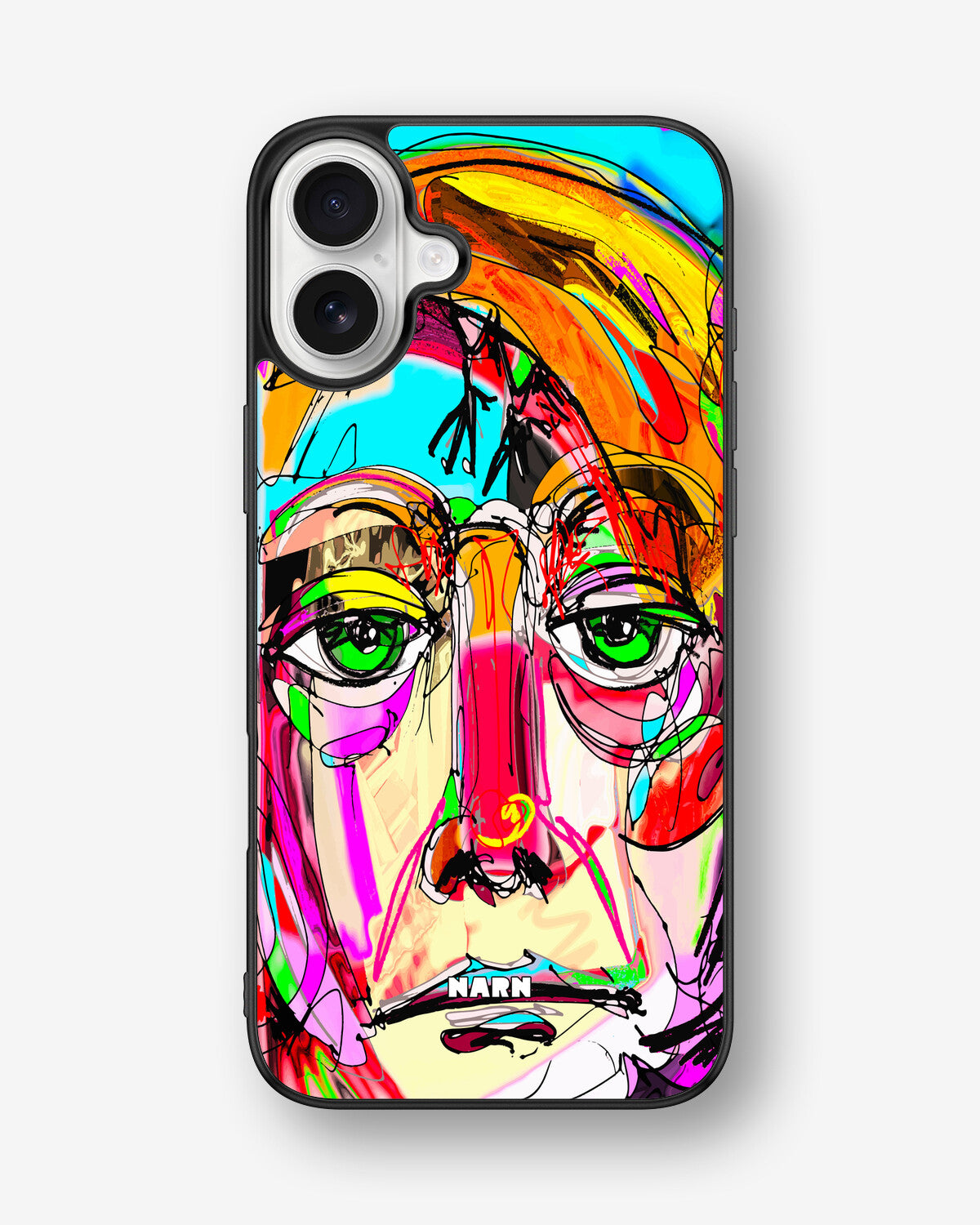 iPhone 16 Plus Hard Case – Abstract Portrait - View 1
