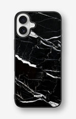 iPhone 16 Plus Hard Case – Black Marble - View 1