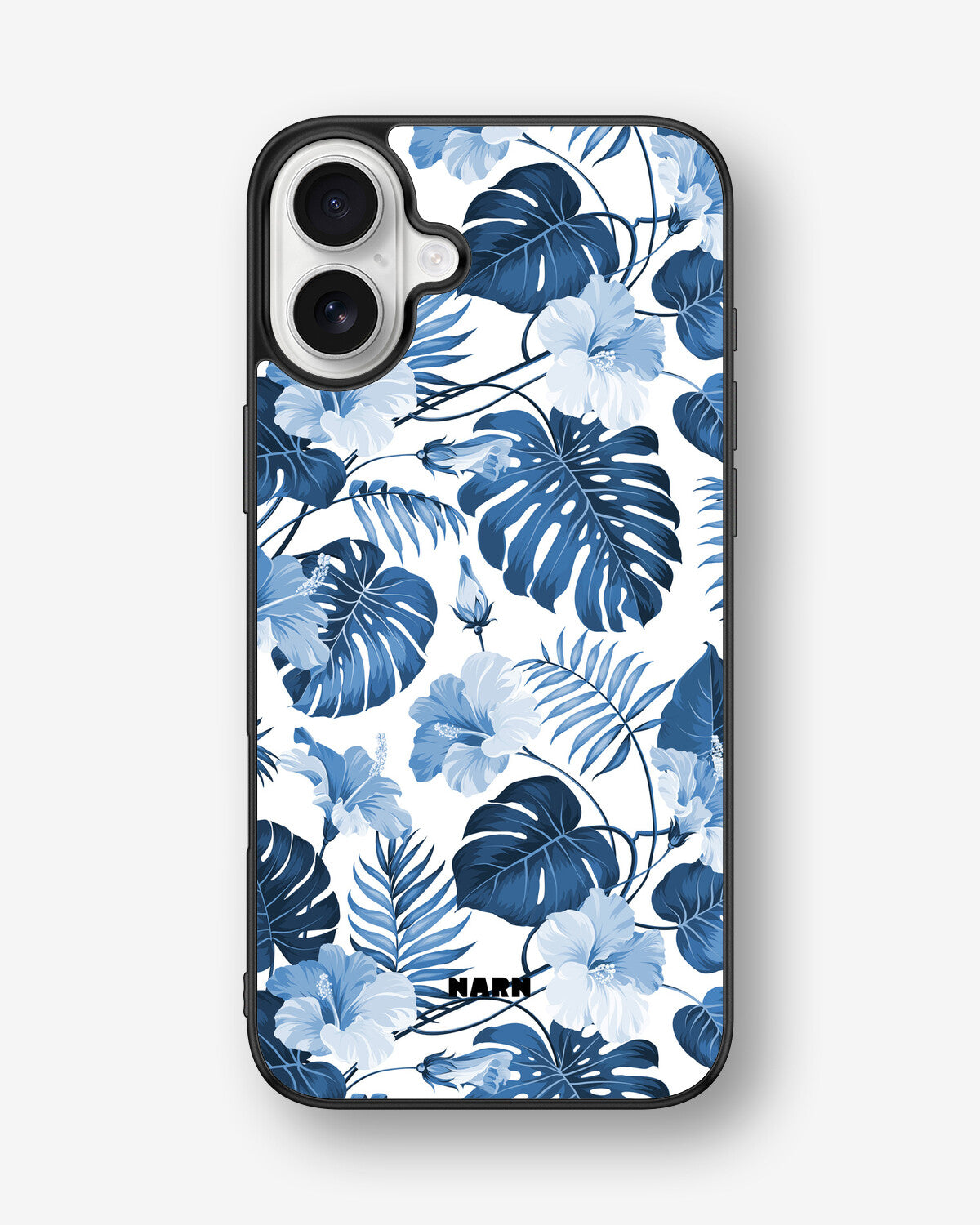 iPhone 16 Plus Hard Case – Blue Tropics - View 1