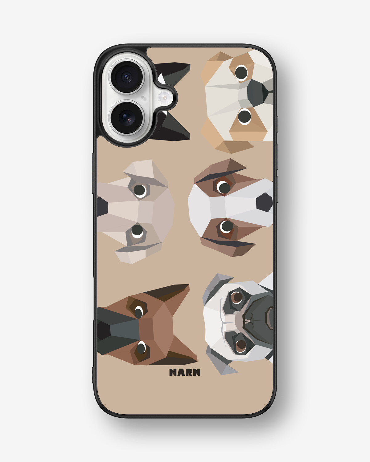 iPhone 16 Plus Hard Case – Cute Dogs - View 1