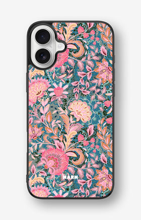iPhone 16 Plus Hard Case – Fantasy Flowers - View 1