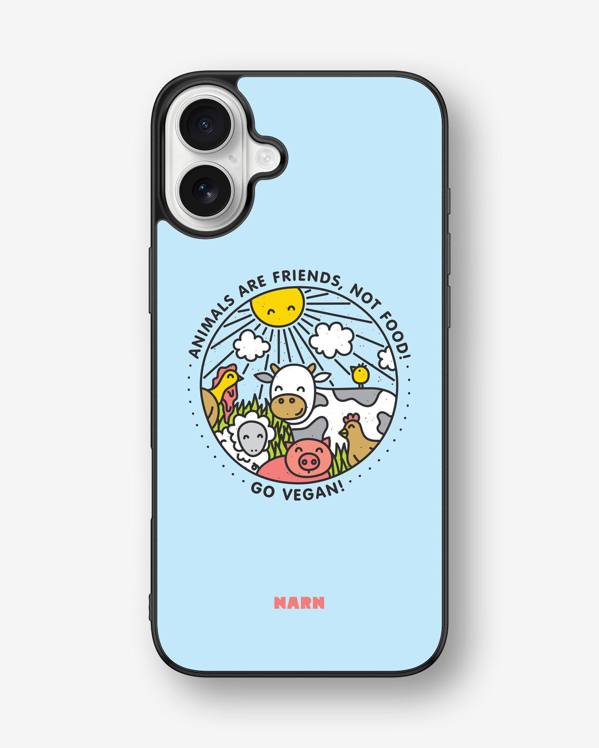 iPhone 16 Plus Hard Case – Friends, Not Food - View 1
