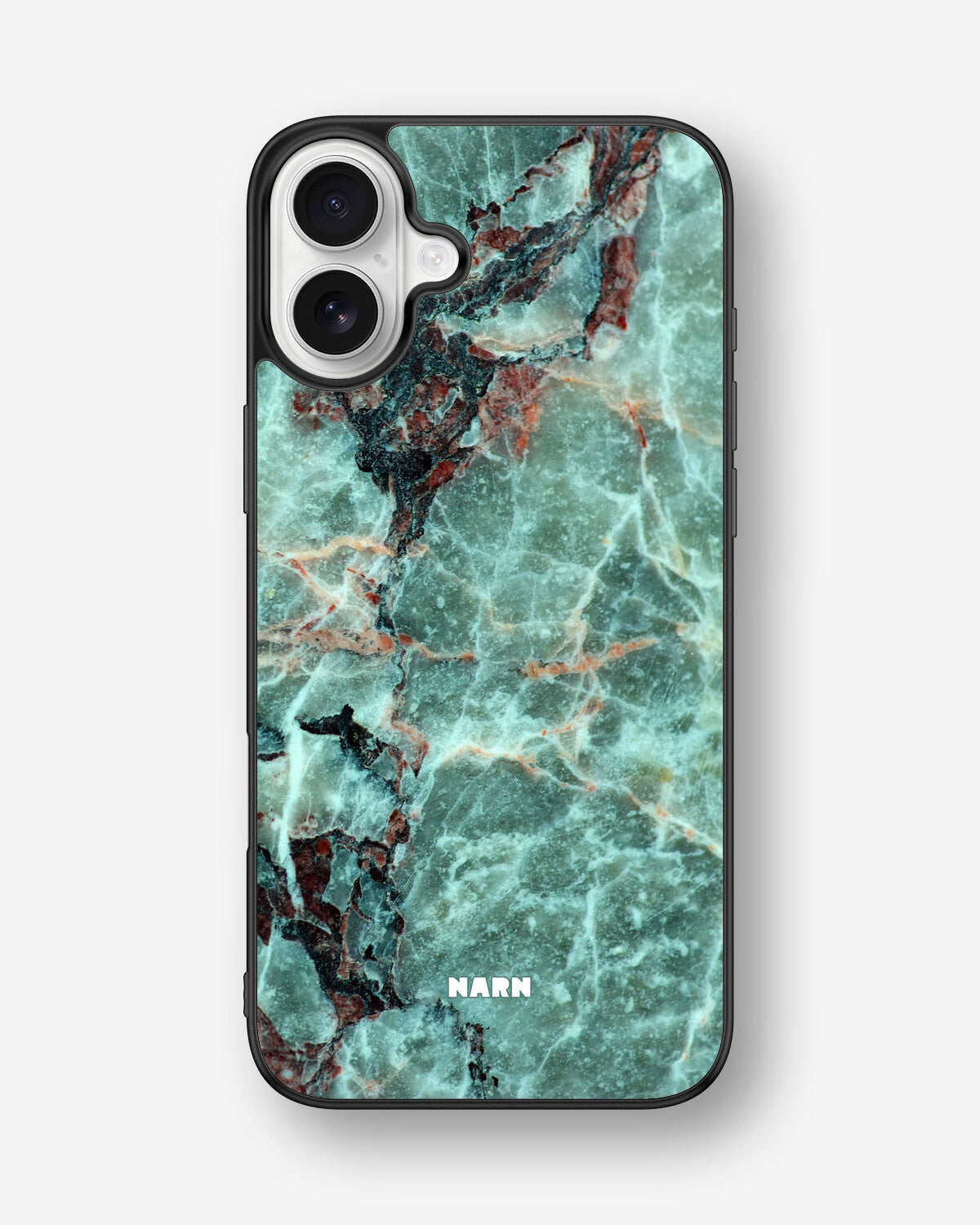 iPhone 16 Plus Hard Case – Green Marble - View 1