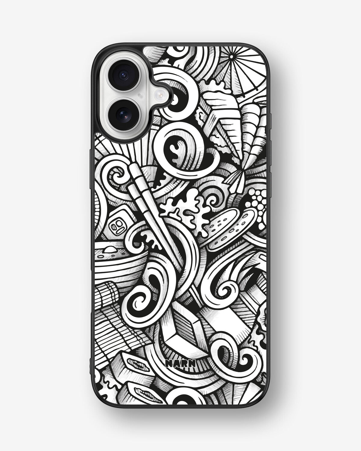 iPhone 16 Plus Hard Case – Japanese Pattern - View 1