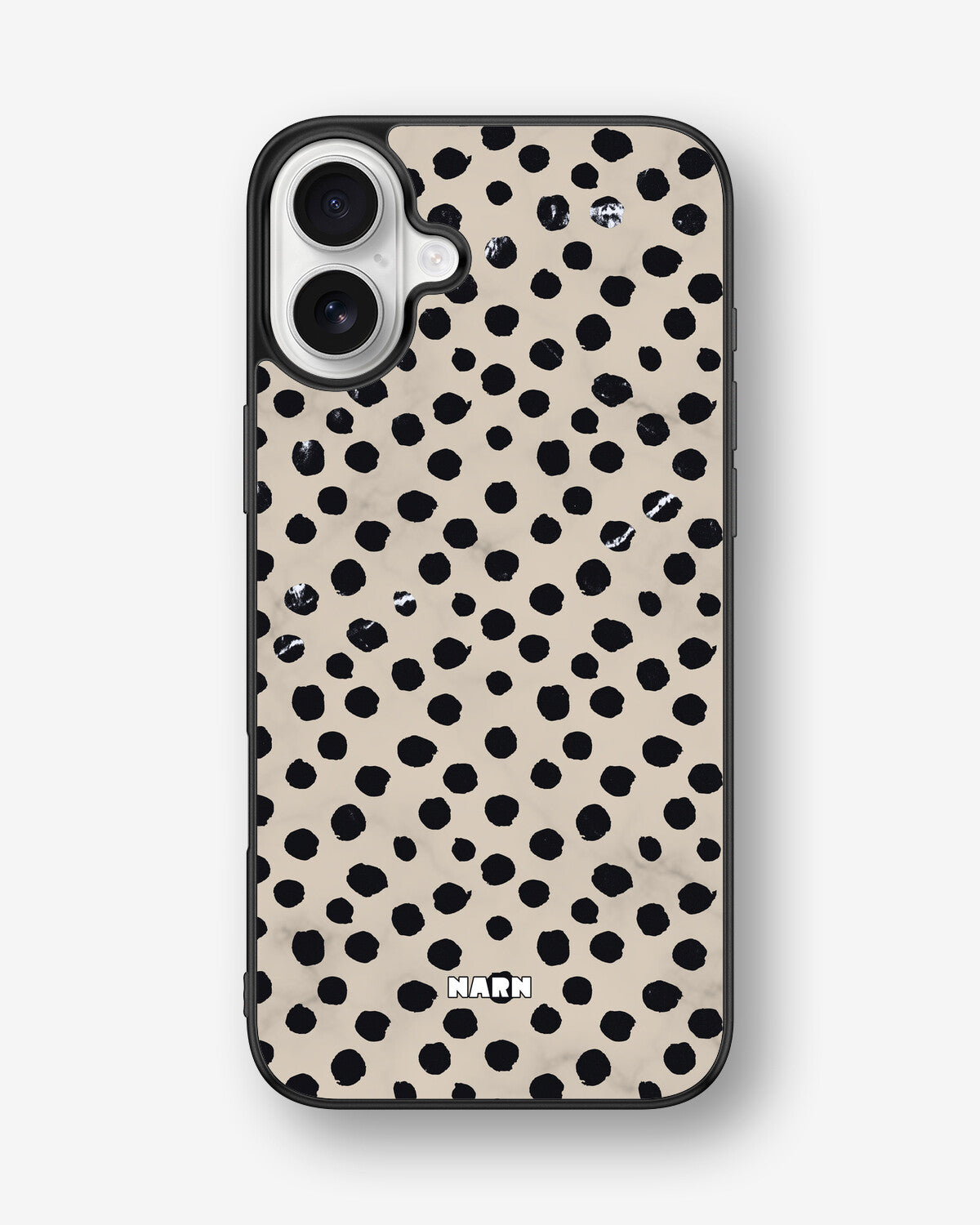 iPhone 16 Plus Hard Case – Marble Dots - View 1