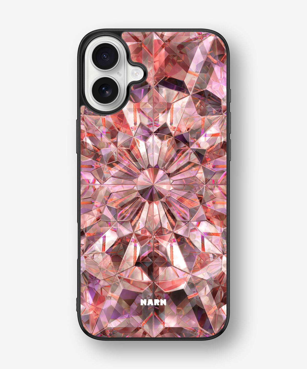 iPhone 16 Plus Hard Case – Pink Crystals - View 1