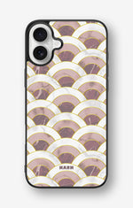 iPhone 16 Plus Hard Case – Pink Marble Waves - View 1