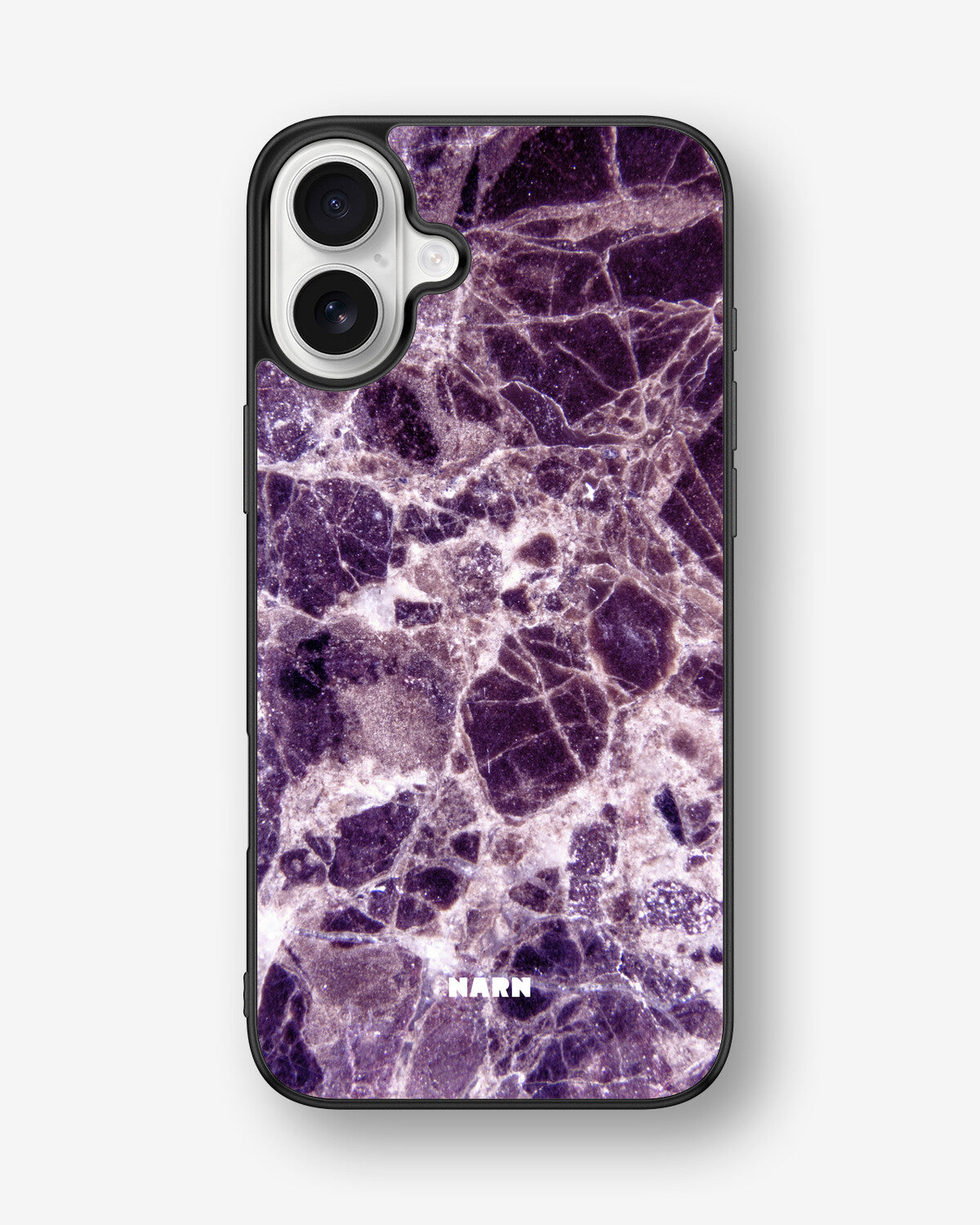 iPhone 16 Plus Hard Case – Purple Marble - View 1