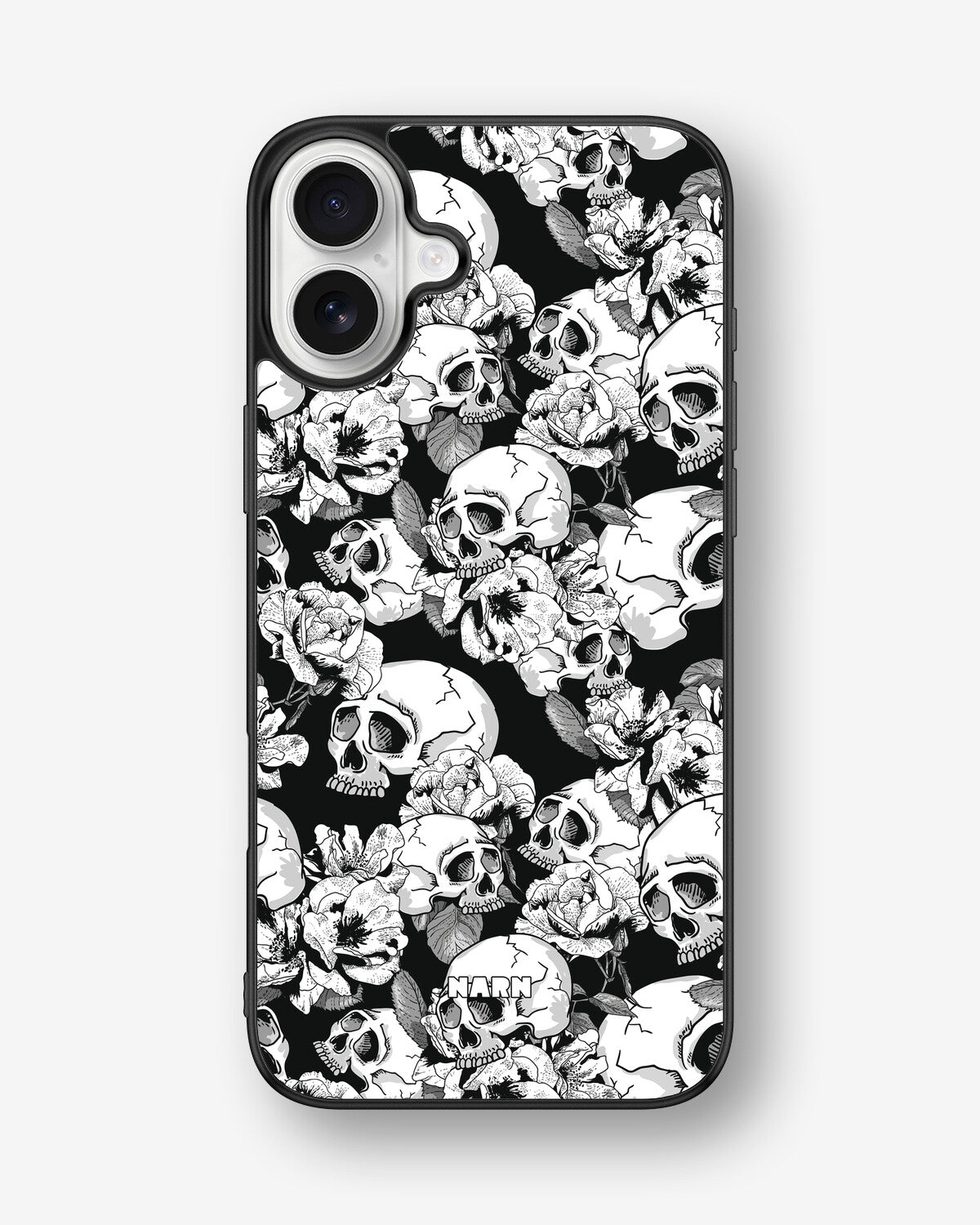 iPhone 16 Plus Hard Case – Skull Garden - View 1