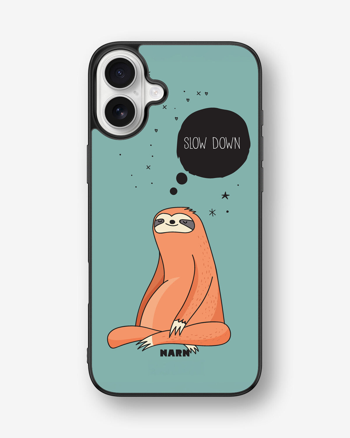 iPhone 16 Plus Hard Case – Slow Down Sloth - View 1