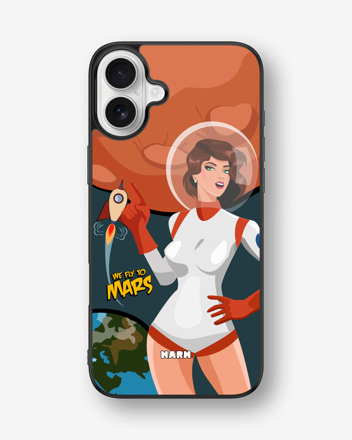 iPhone 16 Plus Hard Case – We Fly To Mars - View 1
