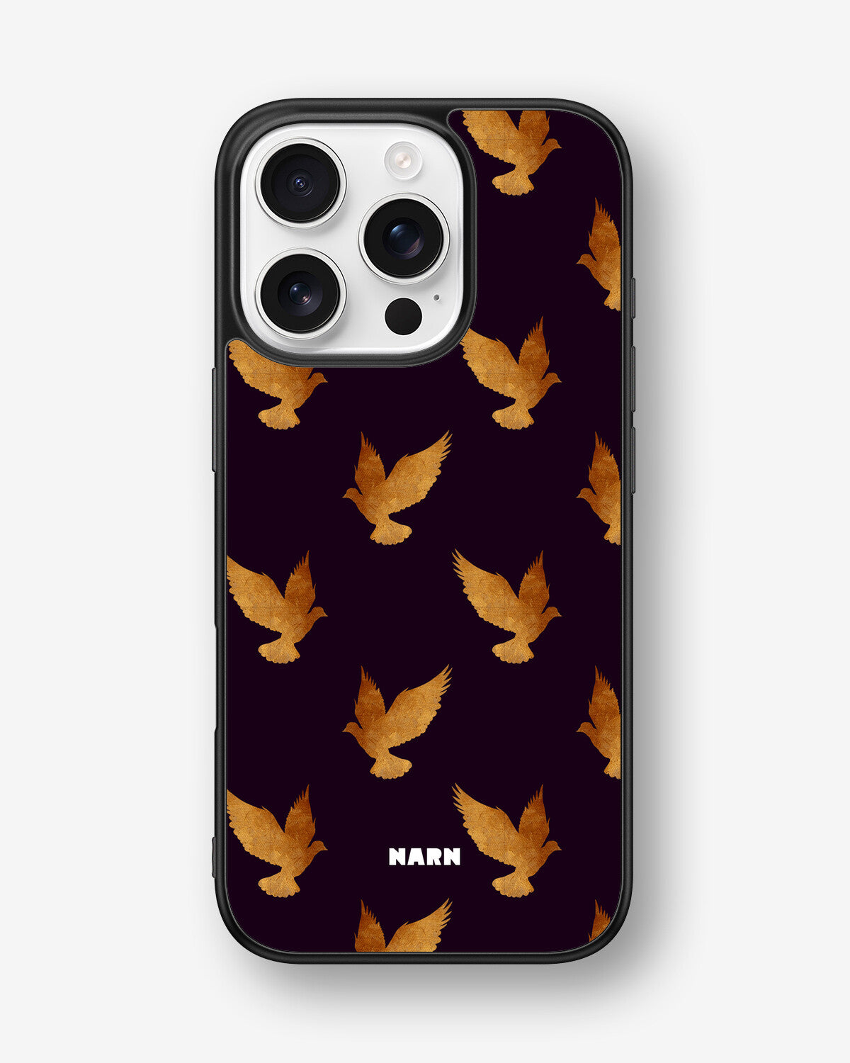 iPhone 16 Pro Hard Case – Royal Doves - View 1