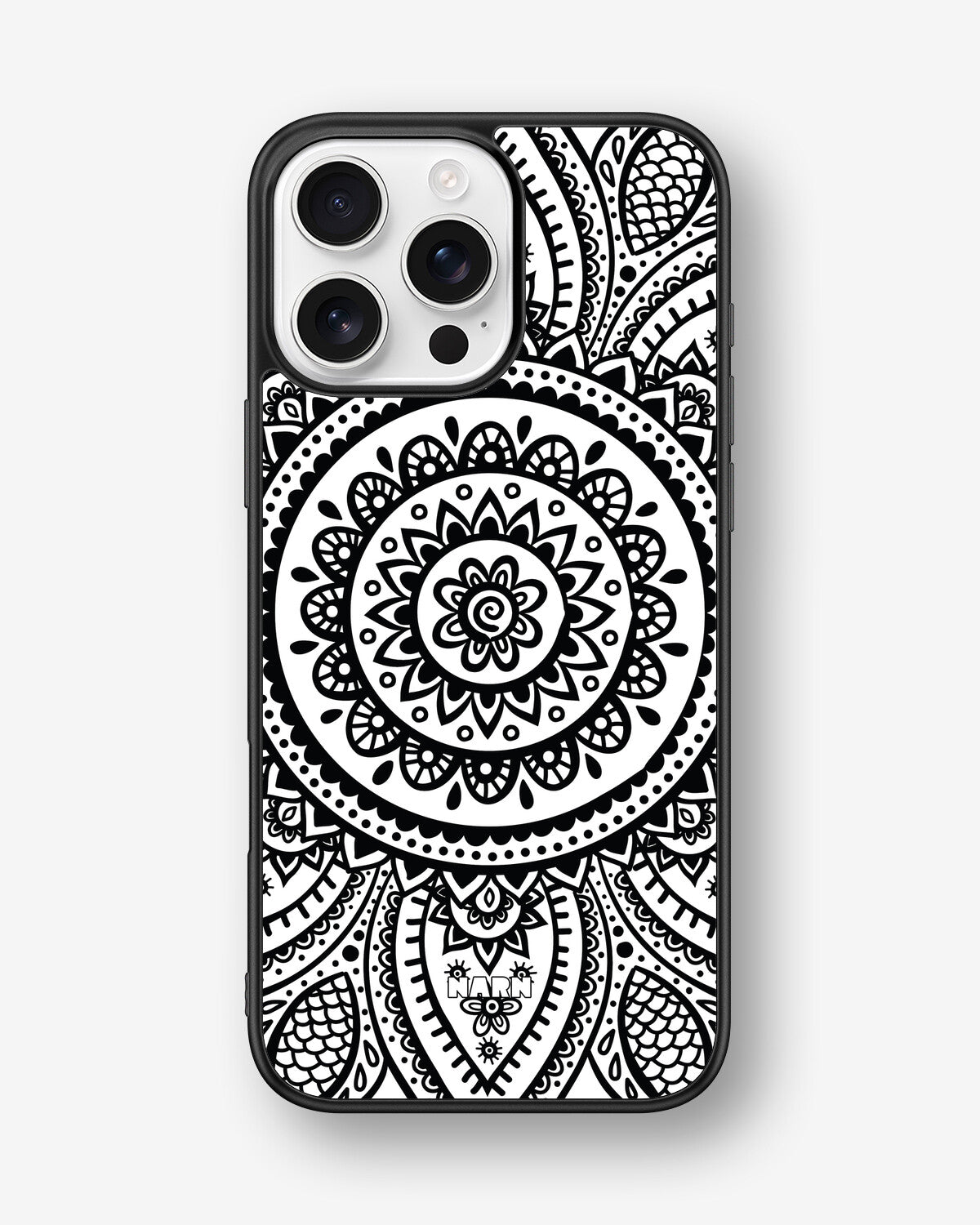 iPhone 16 Pro Max Hard Case – Henna Mandala - View 1