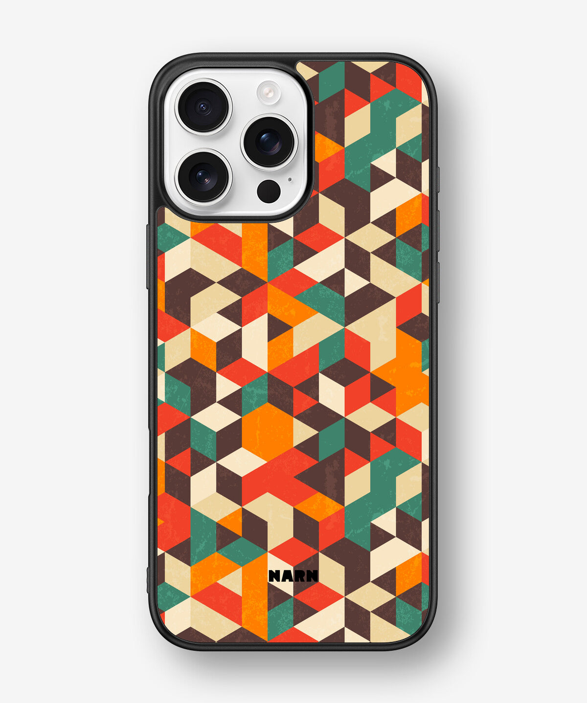 iPhone 16 Pro Max Hard Case – Retro Geometric - View 1