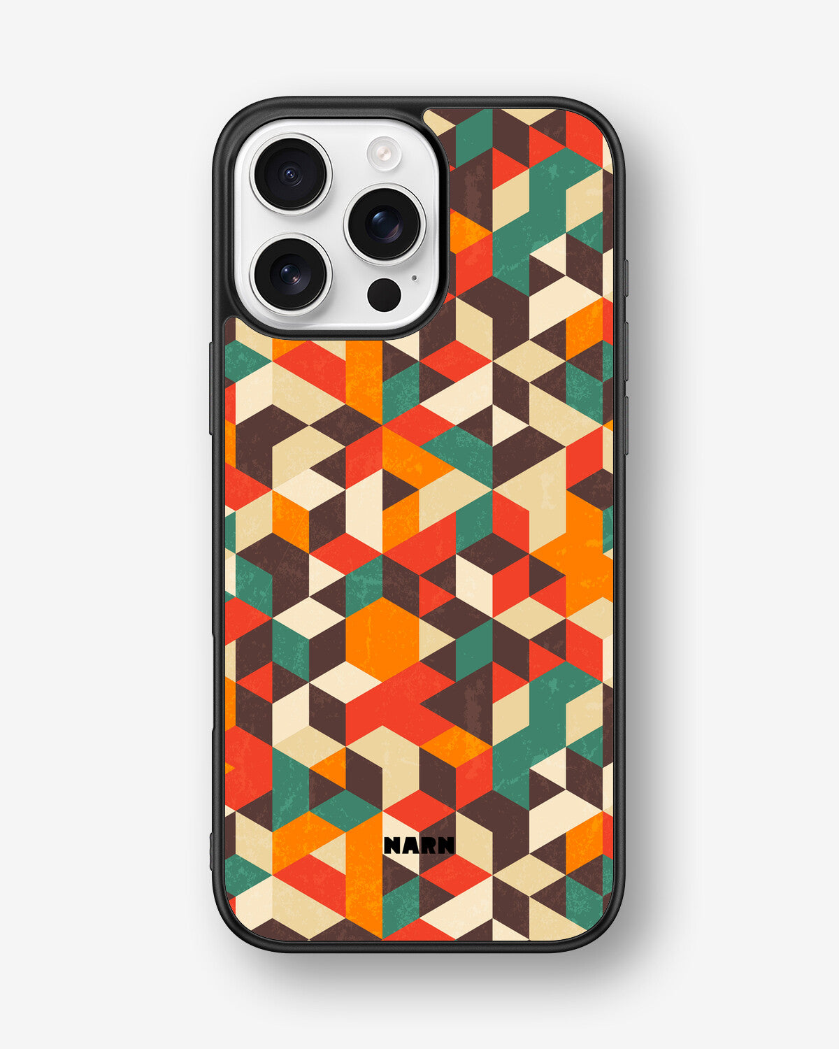 iPhone 16 Pro Max Hard Case – Retro Geometric - View 1