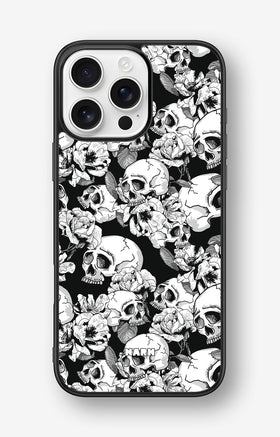 iPhone 16 Pro Max Hard Case – Skull Garden - View 1