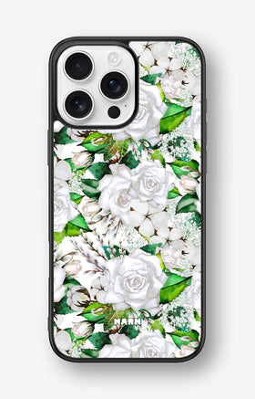 iPhone 16 Pro Max Hard Case – White Bloom - View 1