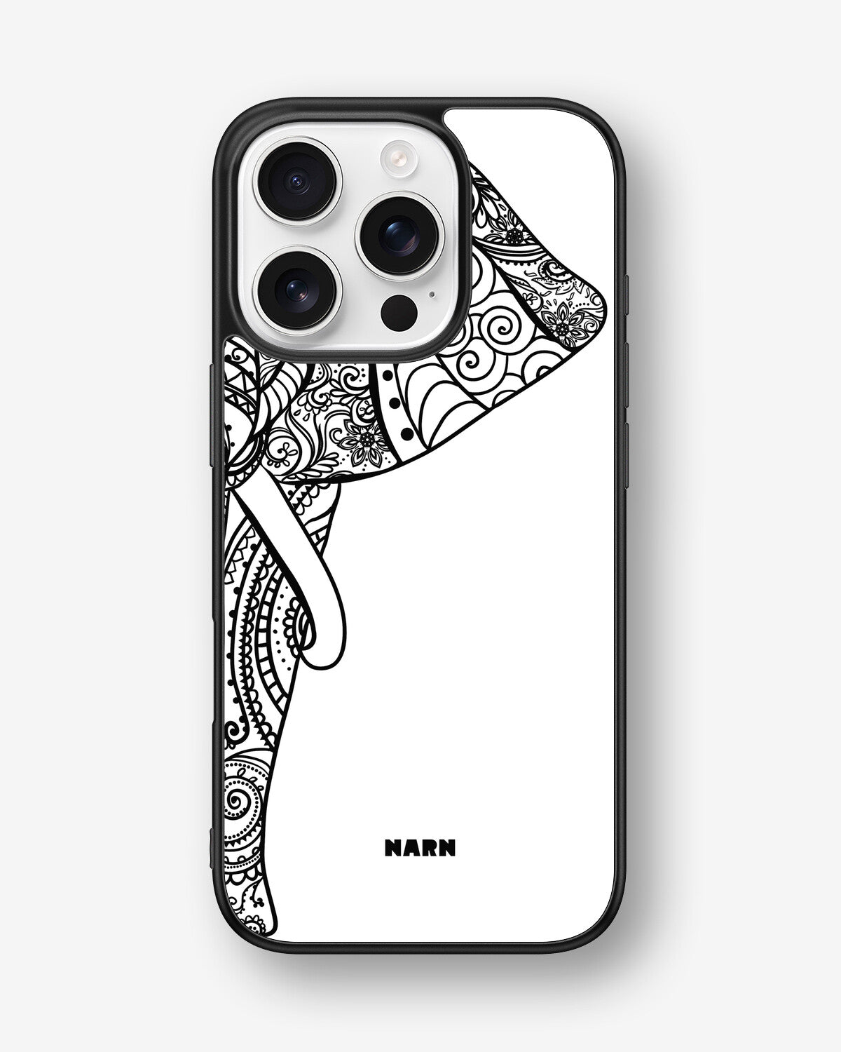 iPhone 16 Pro Hard Case – Mandala Elephant - View 1