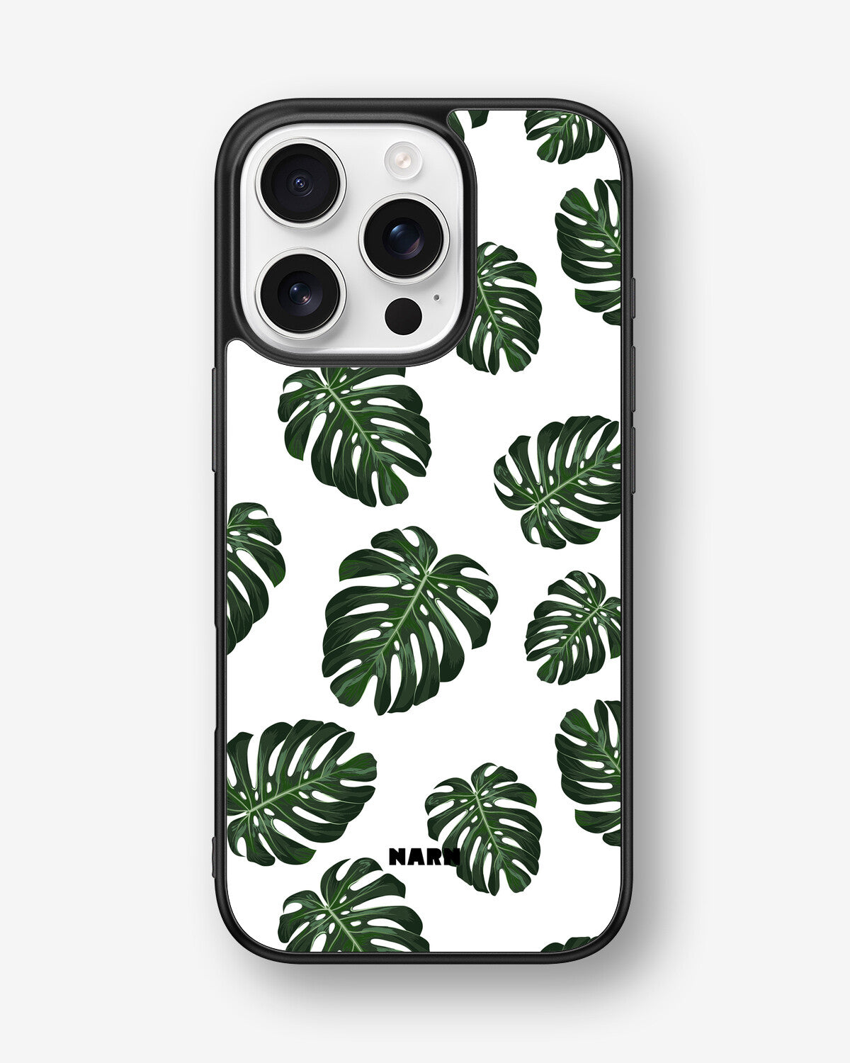 iPhone 16 Pro Hard Case – Monstera Pattern - View 1