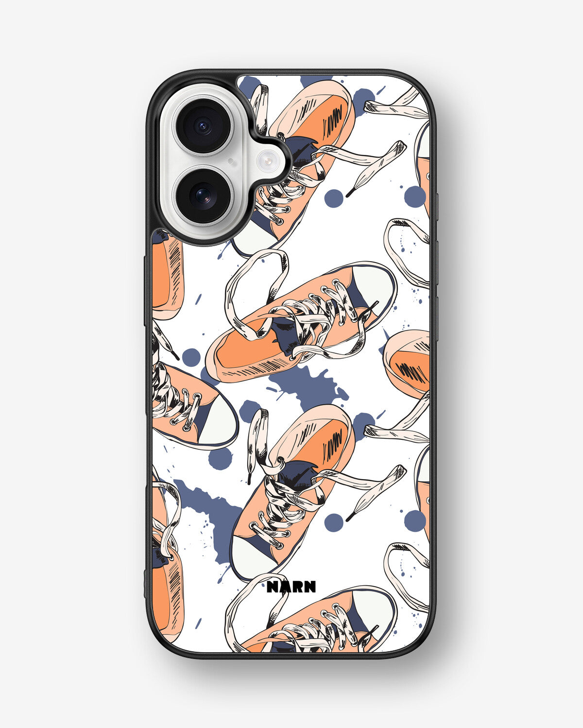 iPhone 16 Hard Case – Apricot Sneakers - View 1