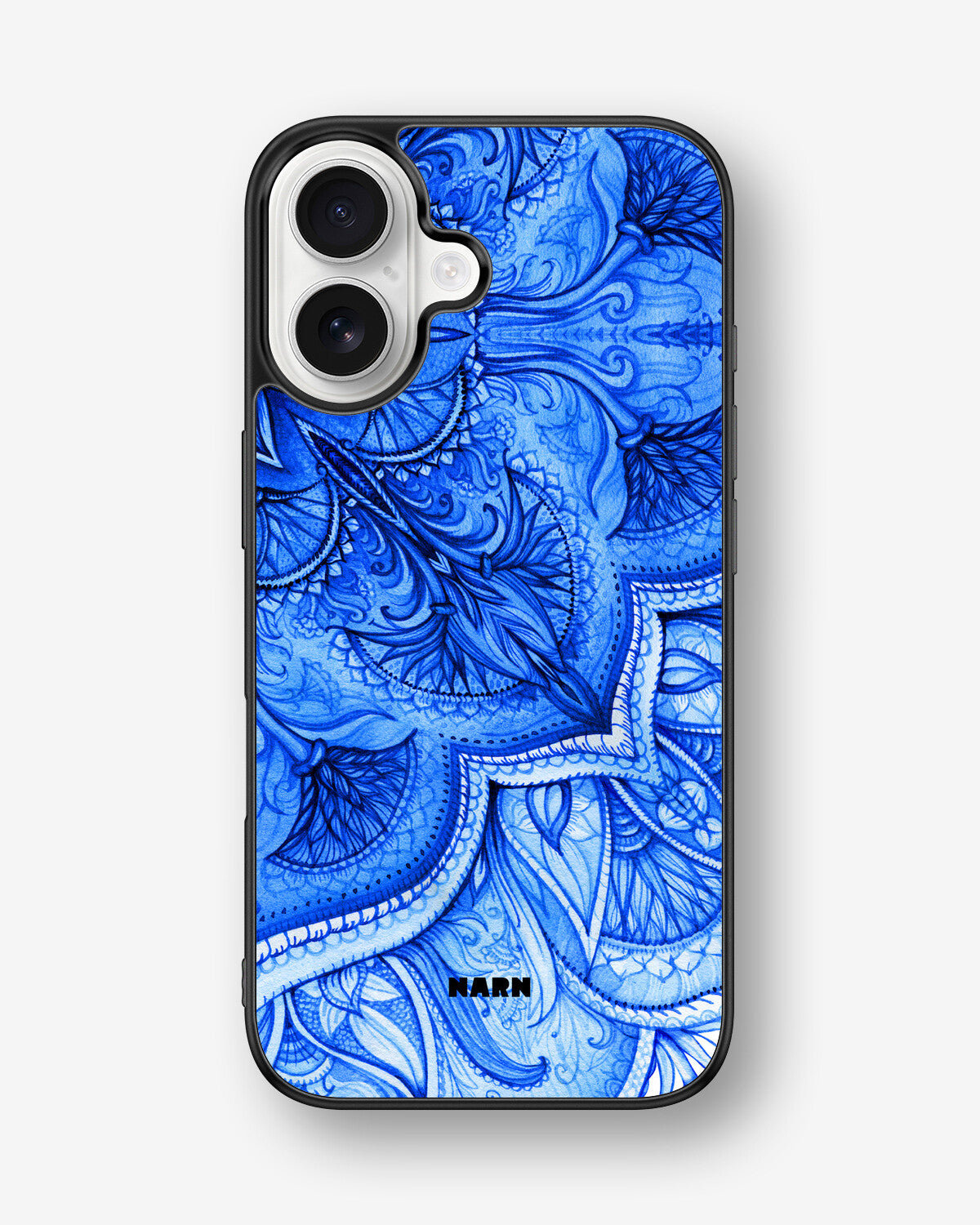 iPhone 16 Hard Case – Blue Vintage - View 1