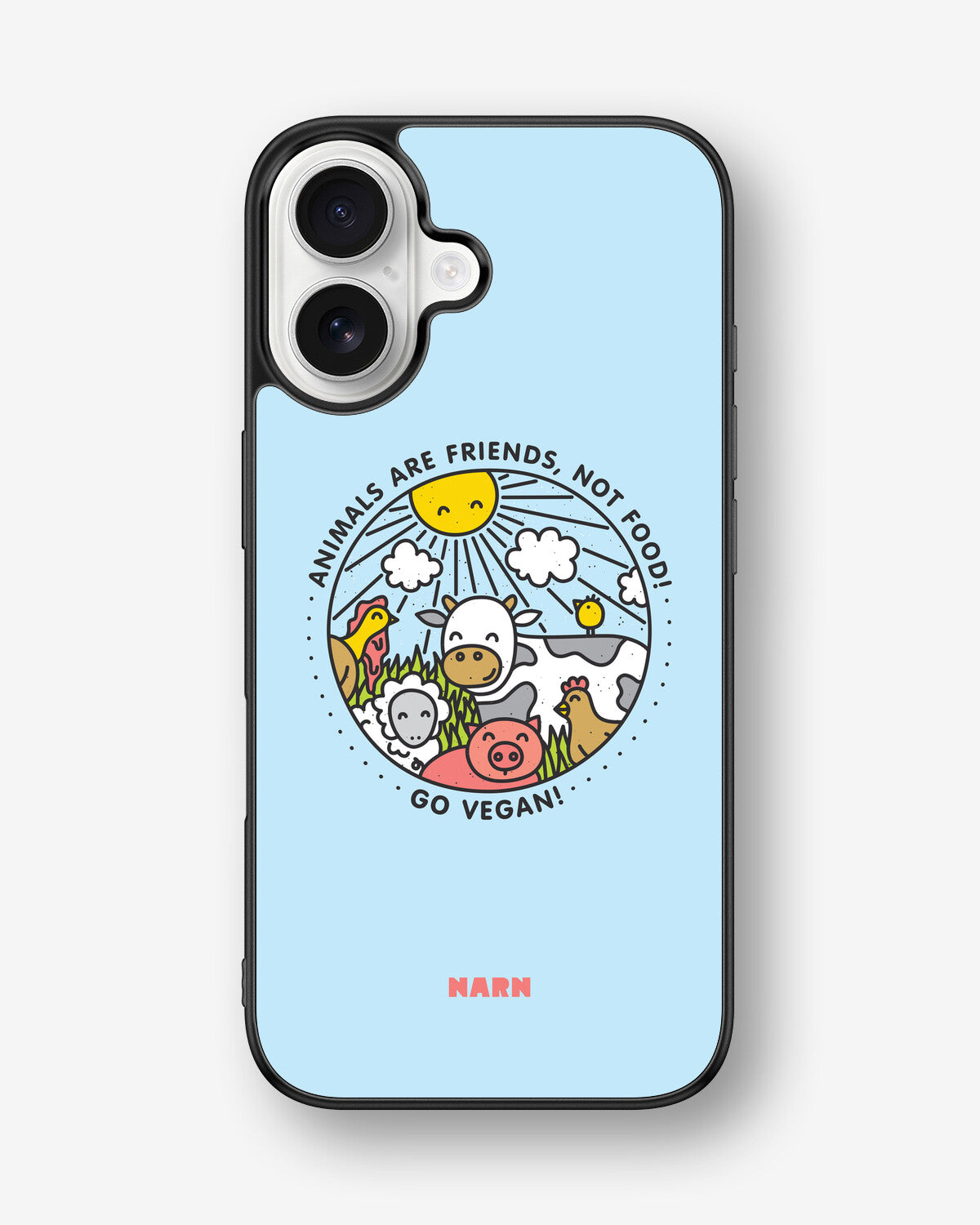 iPhone 16 Hard Case – Friends, Not Food - View 1