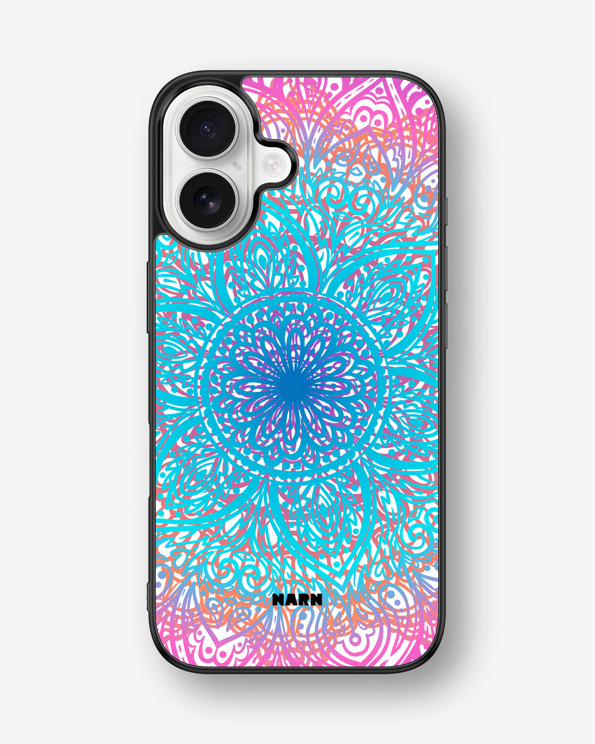 iPhone 16 Hard Case – Pastel Mandala - View 1