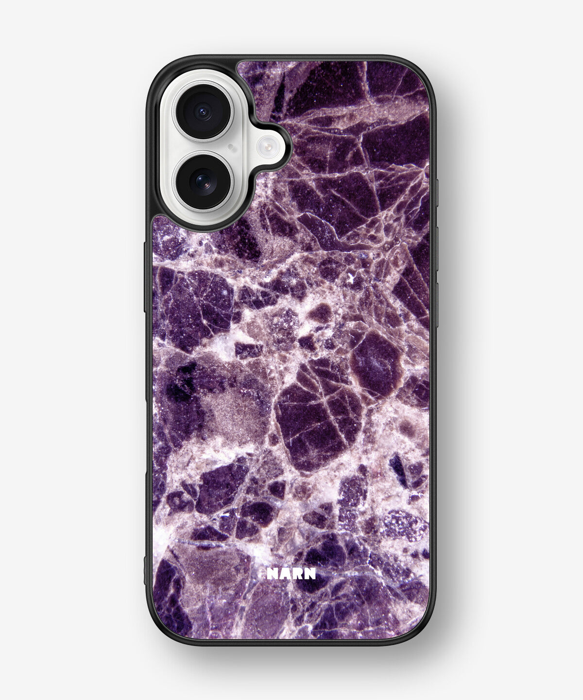 iPhone 16 Hard Case – Purple Marble - View 1